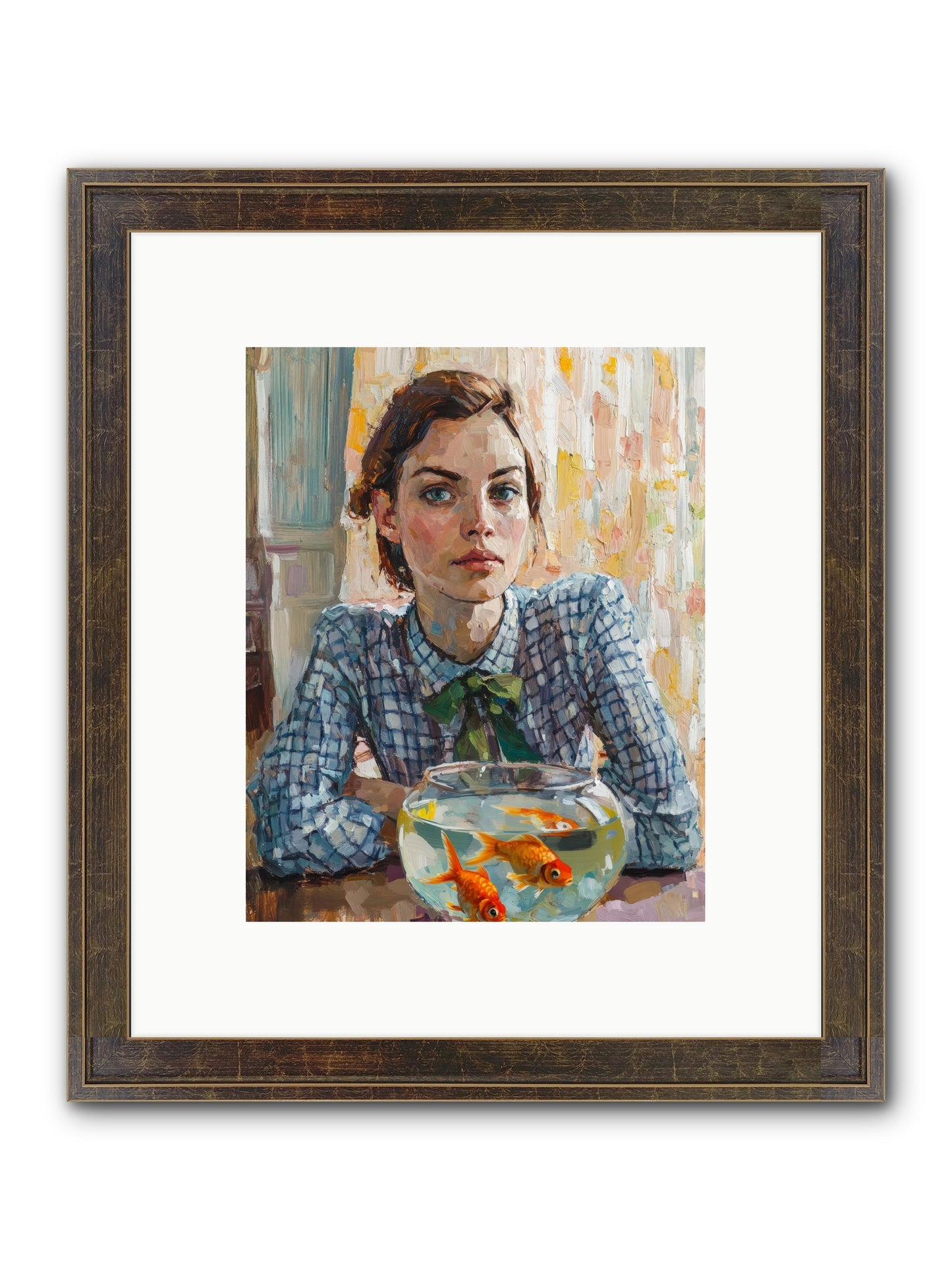 When Fish Wore Gold Framed Print - Slimwoods Black/Gold 8x10