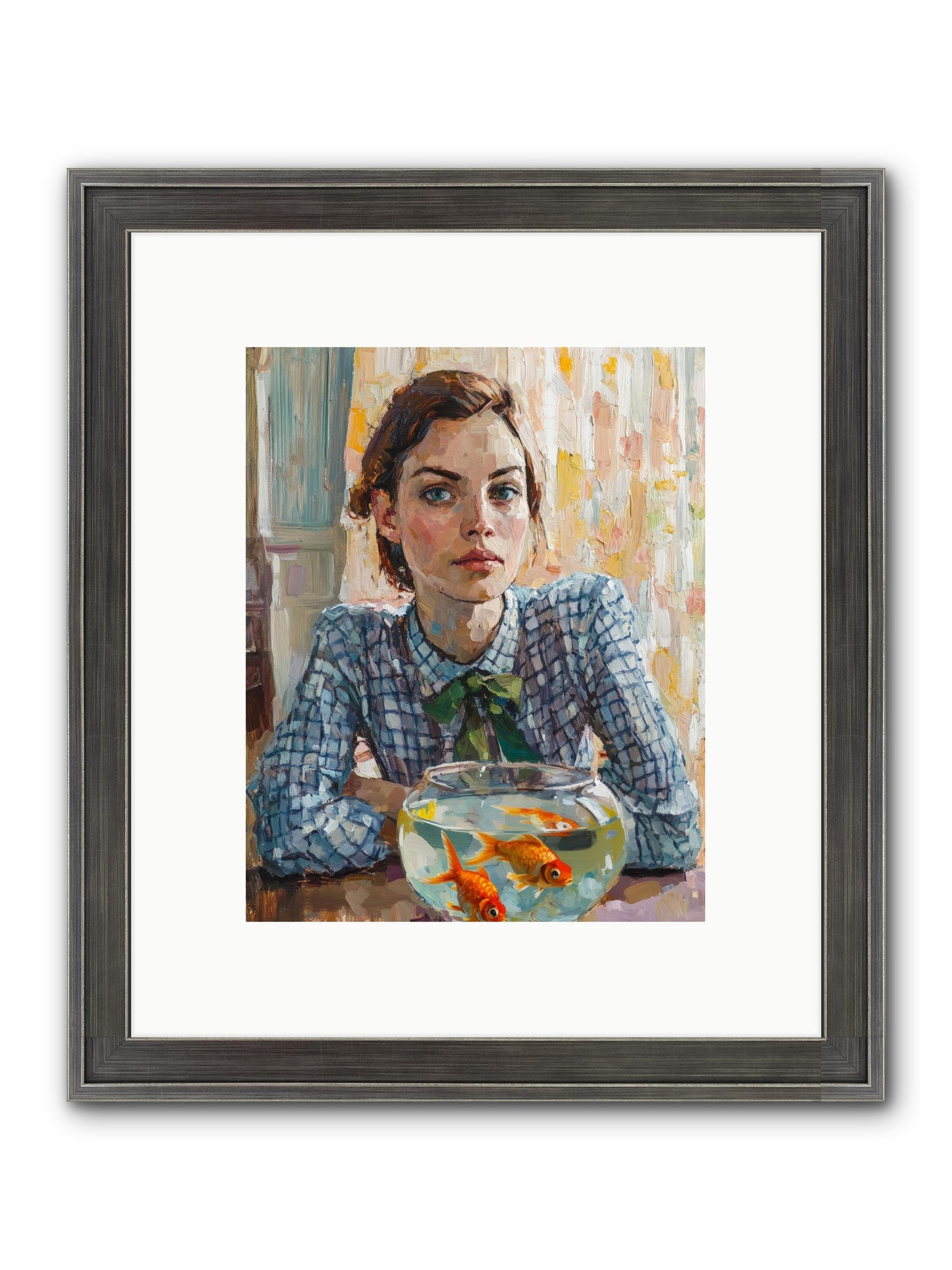 When Fish Wore Gold Framed Print - Slimwoods Black/Silver 8x10