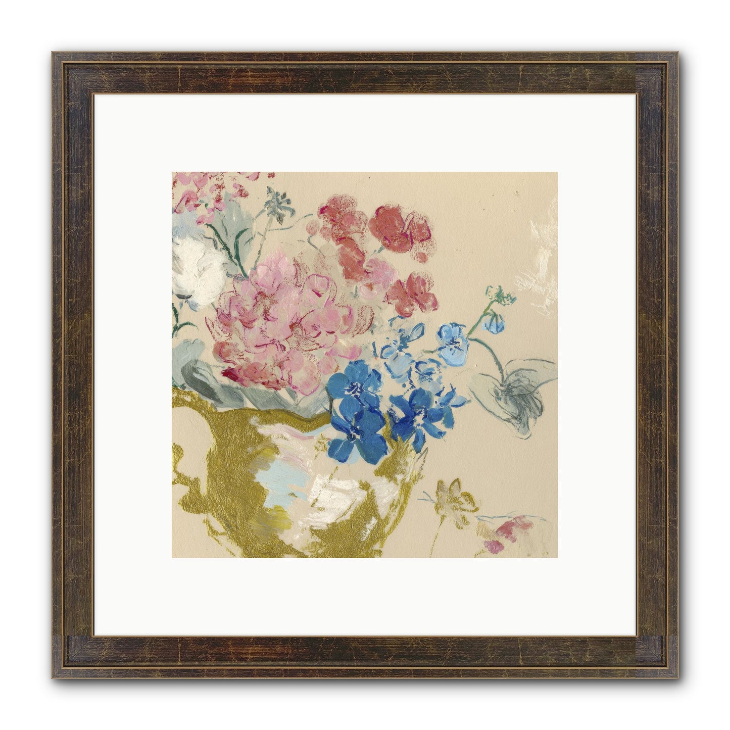 When Flora Told Her Story Framed Print - Slimwoods Black/Gold 10x10