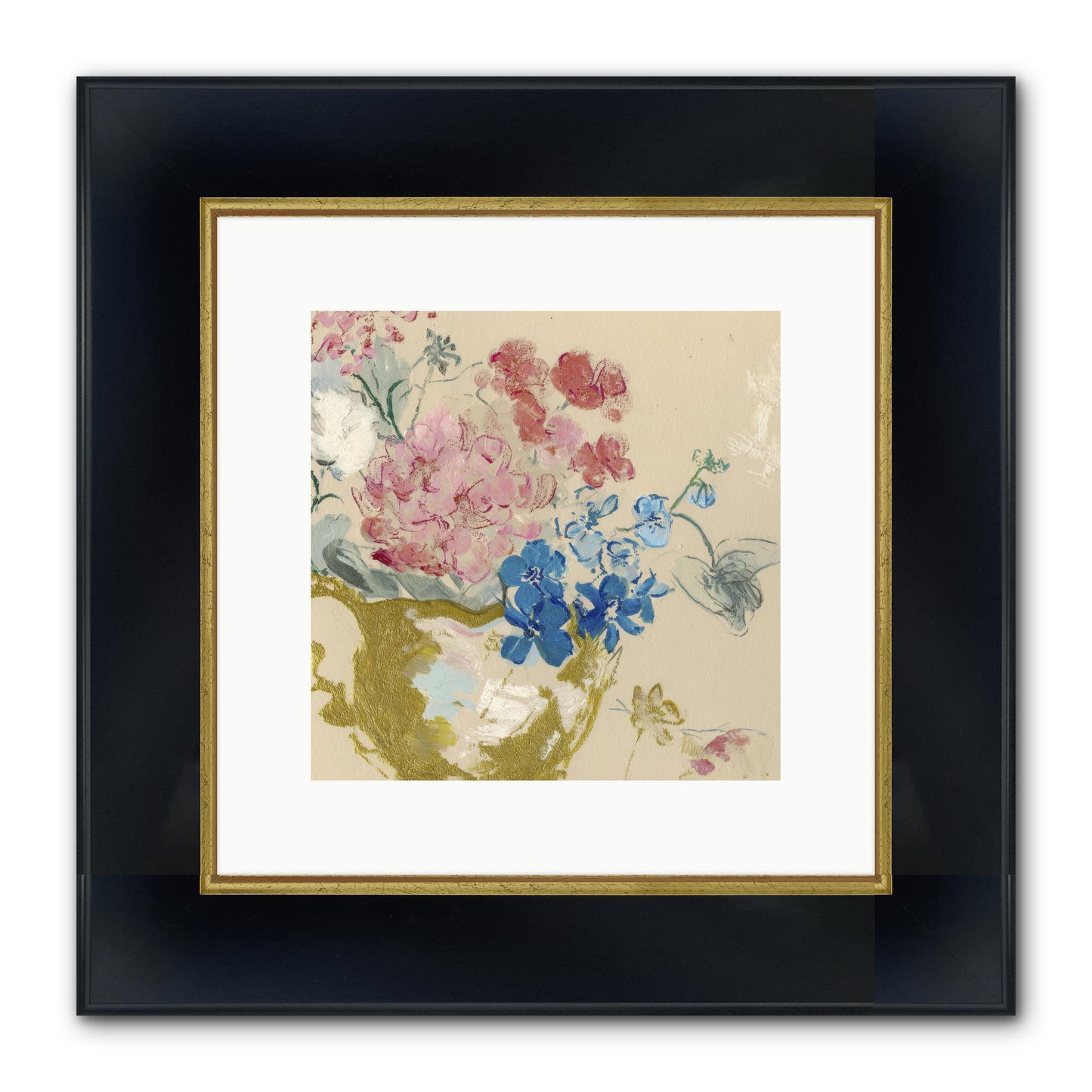 When Flora Told Her Story Framed Print - Wide Black w/Gold 10x10