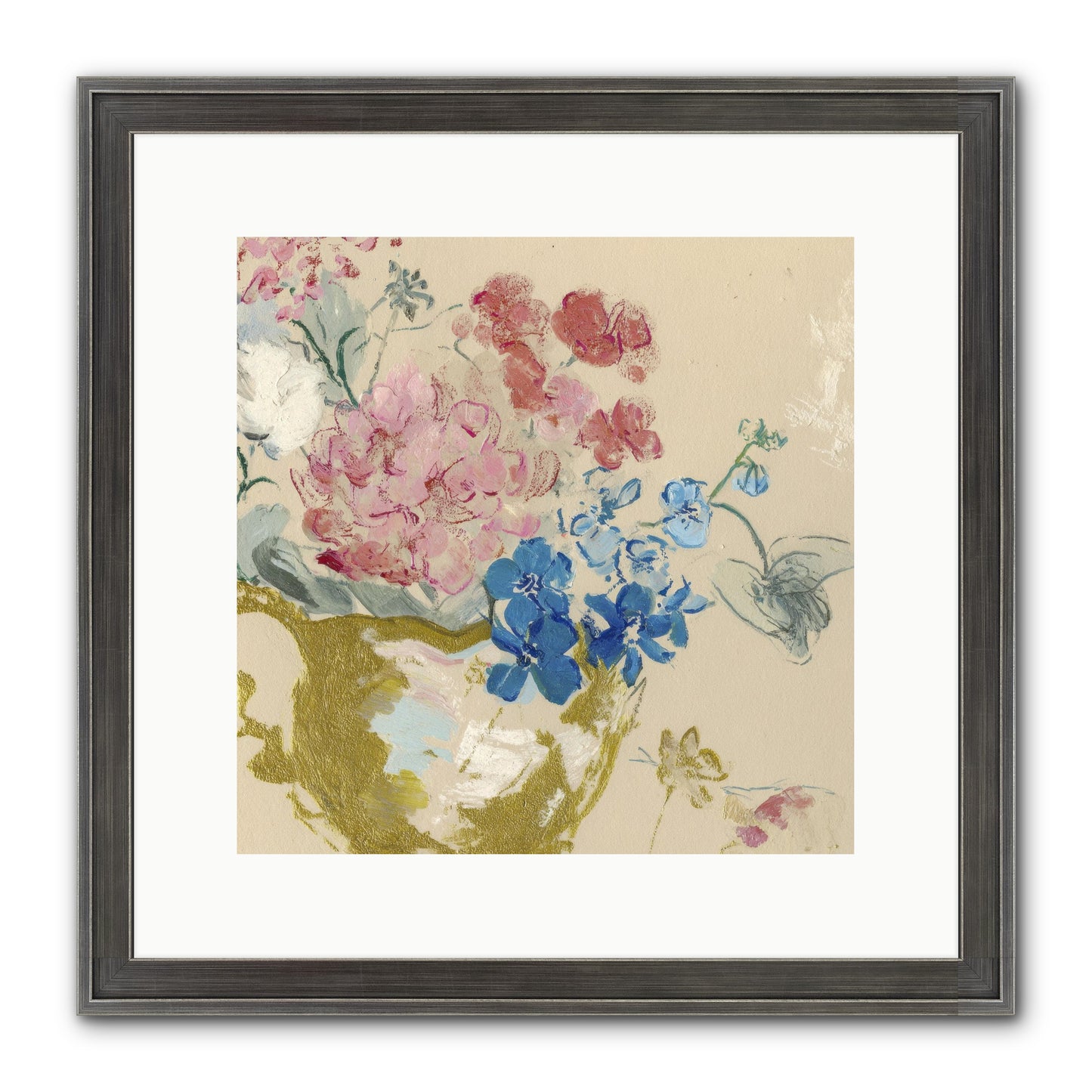 When Flora Told Her Story Framed Print - Slimwoods Black/Silver 12x12