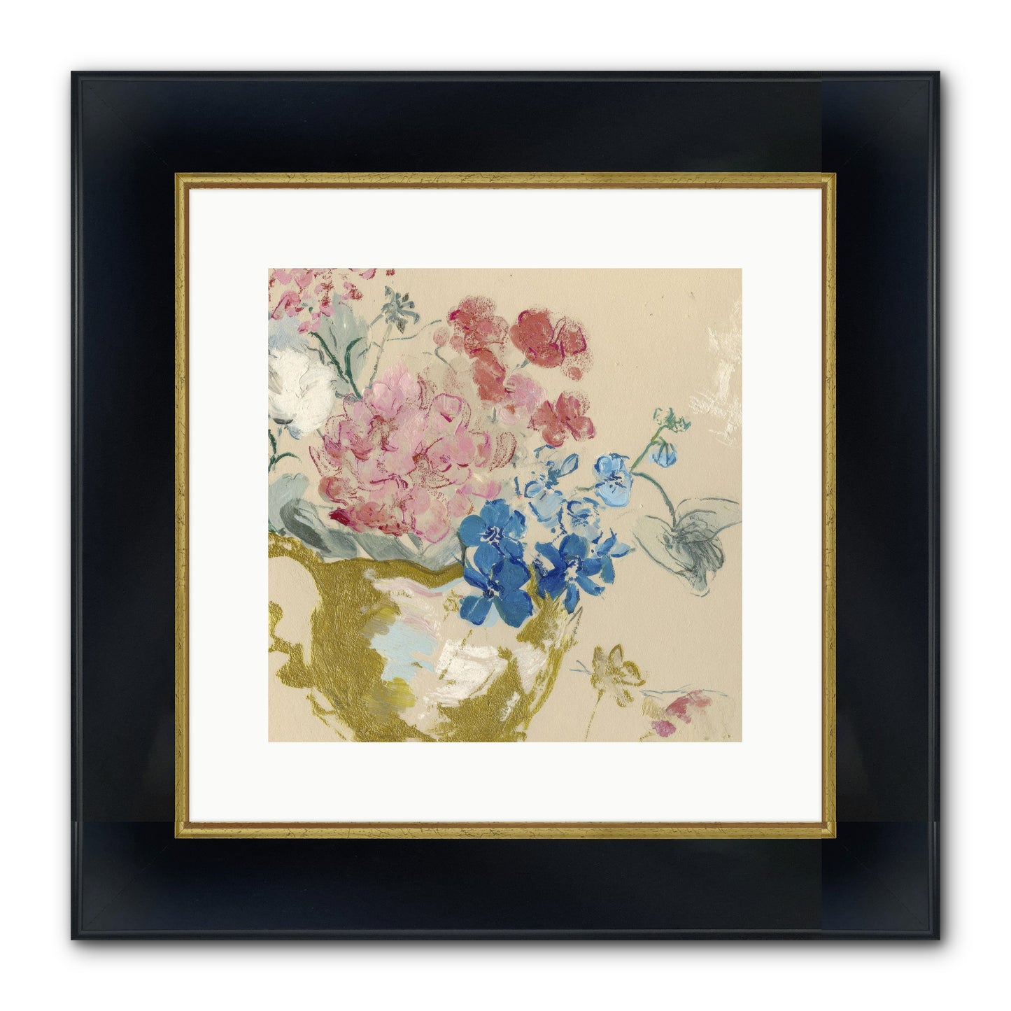 When Flora Told Her Story Framed Print - Wide Black w/Gold 12x12