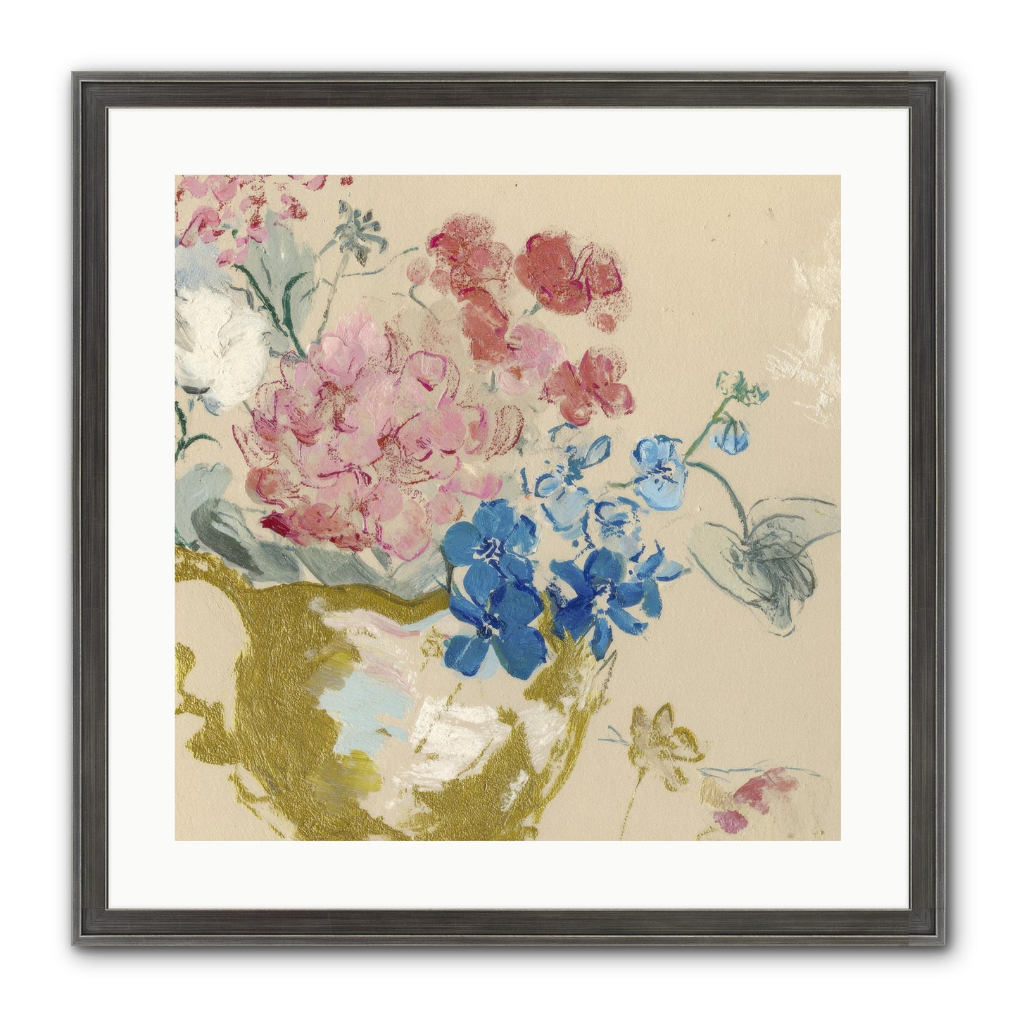 When Flora Told Her Story Framed Print - Slimwoods Black/Silver 20x20