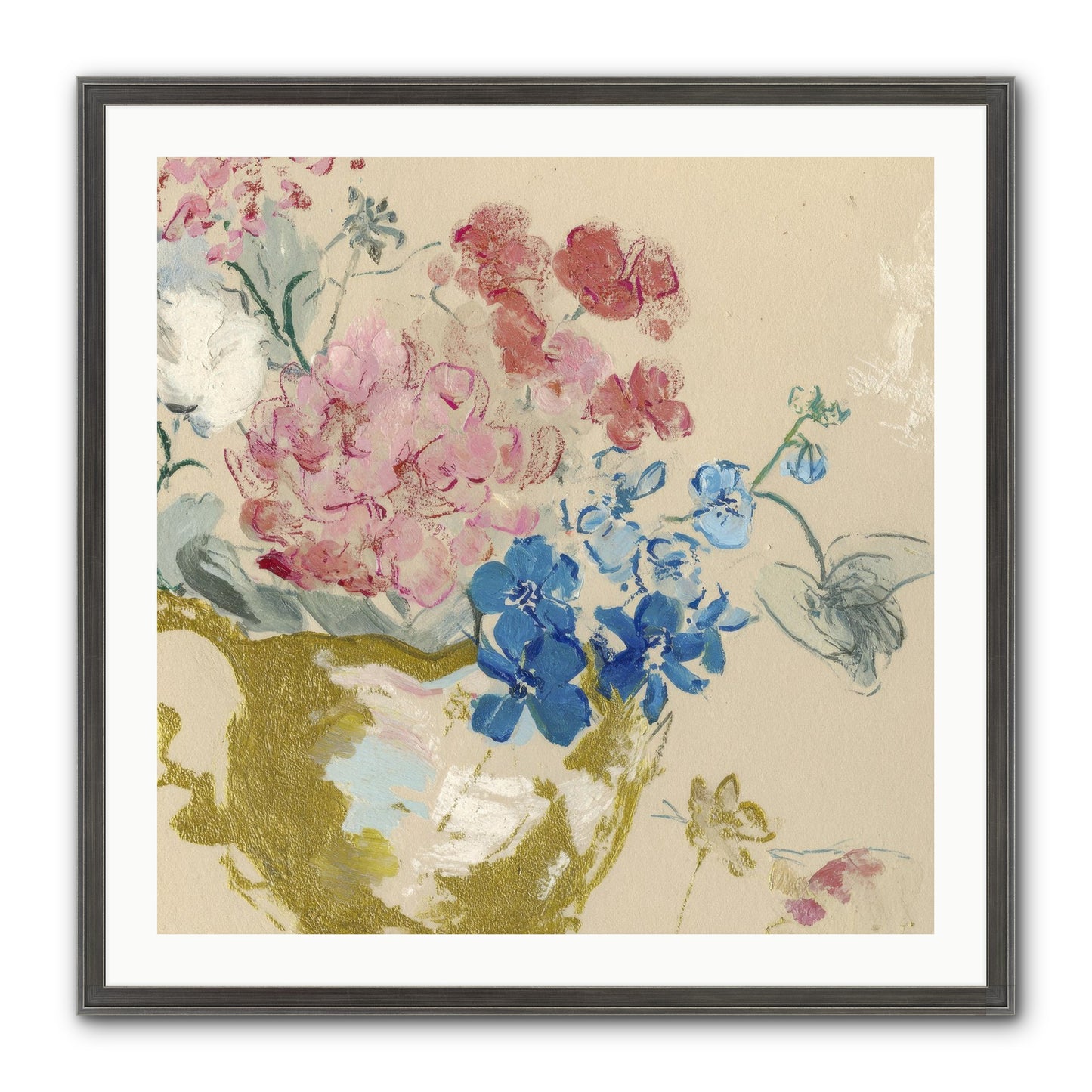 When Flora Told Her Story Framed Print - Slimwoods Black/Silver 30x30