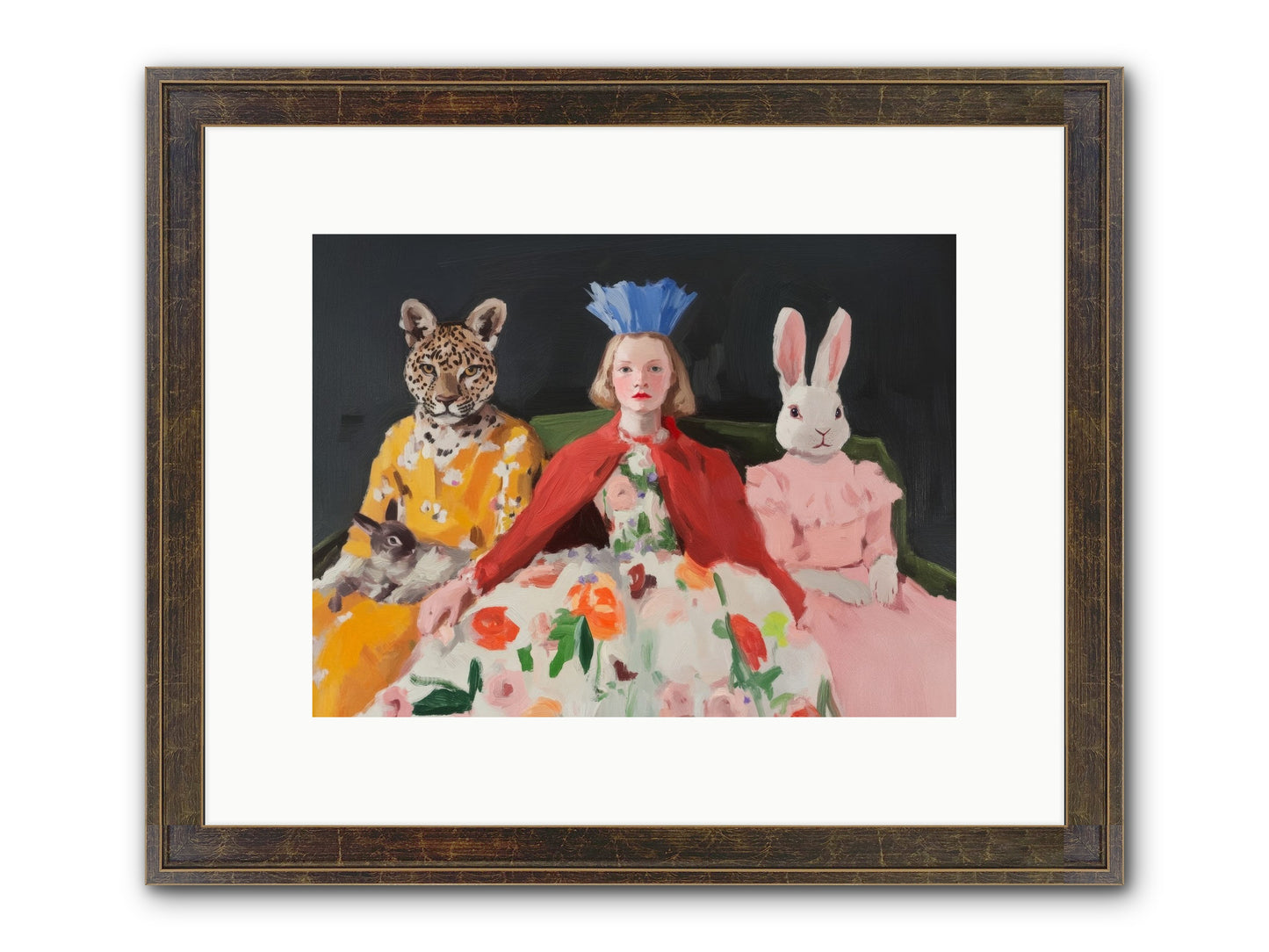 When Flowers Danced Framed Print - Slimwoods Black/Gold 12x9