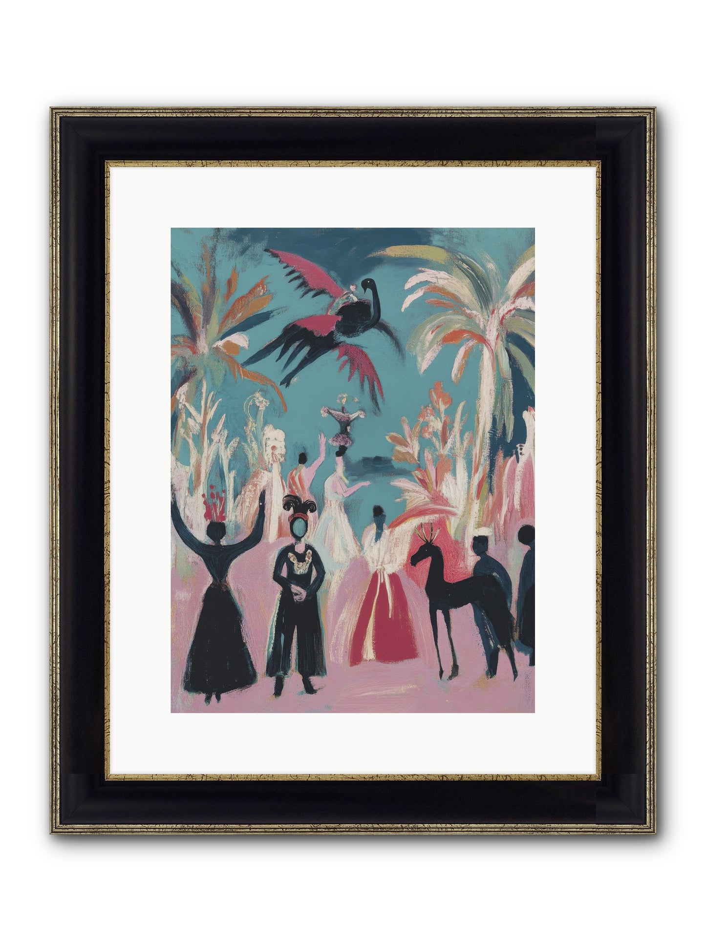 When Forever Finally Comes Framed Print - Black & Gold 12x16
