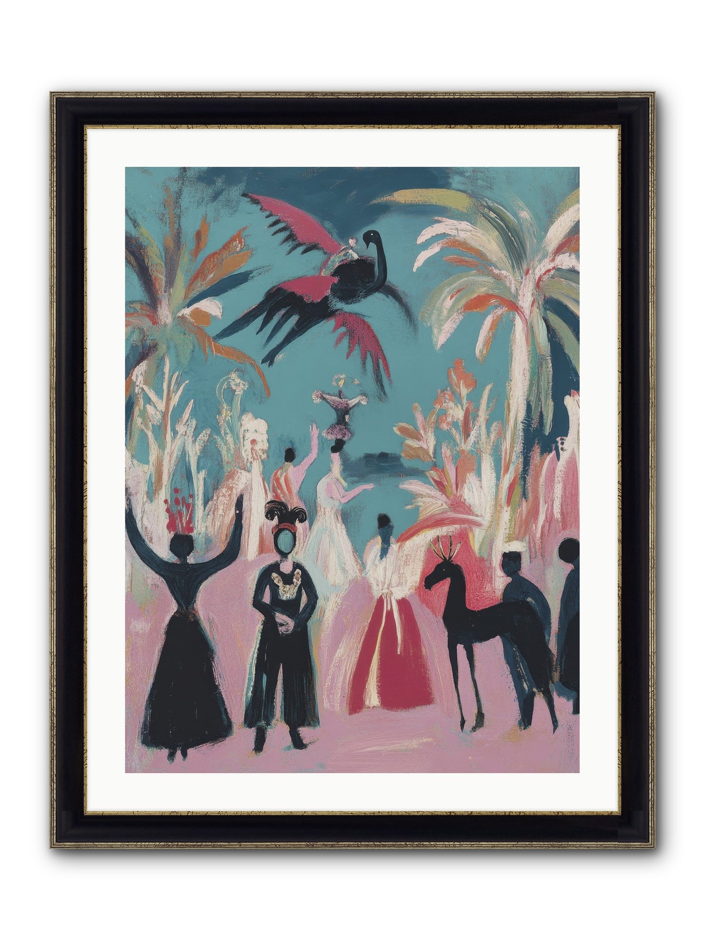 When Forever Finally Comes Framed Print - Black & Gold 24x32