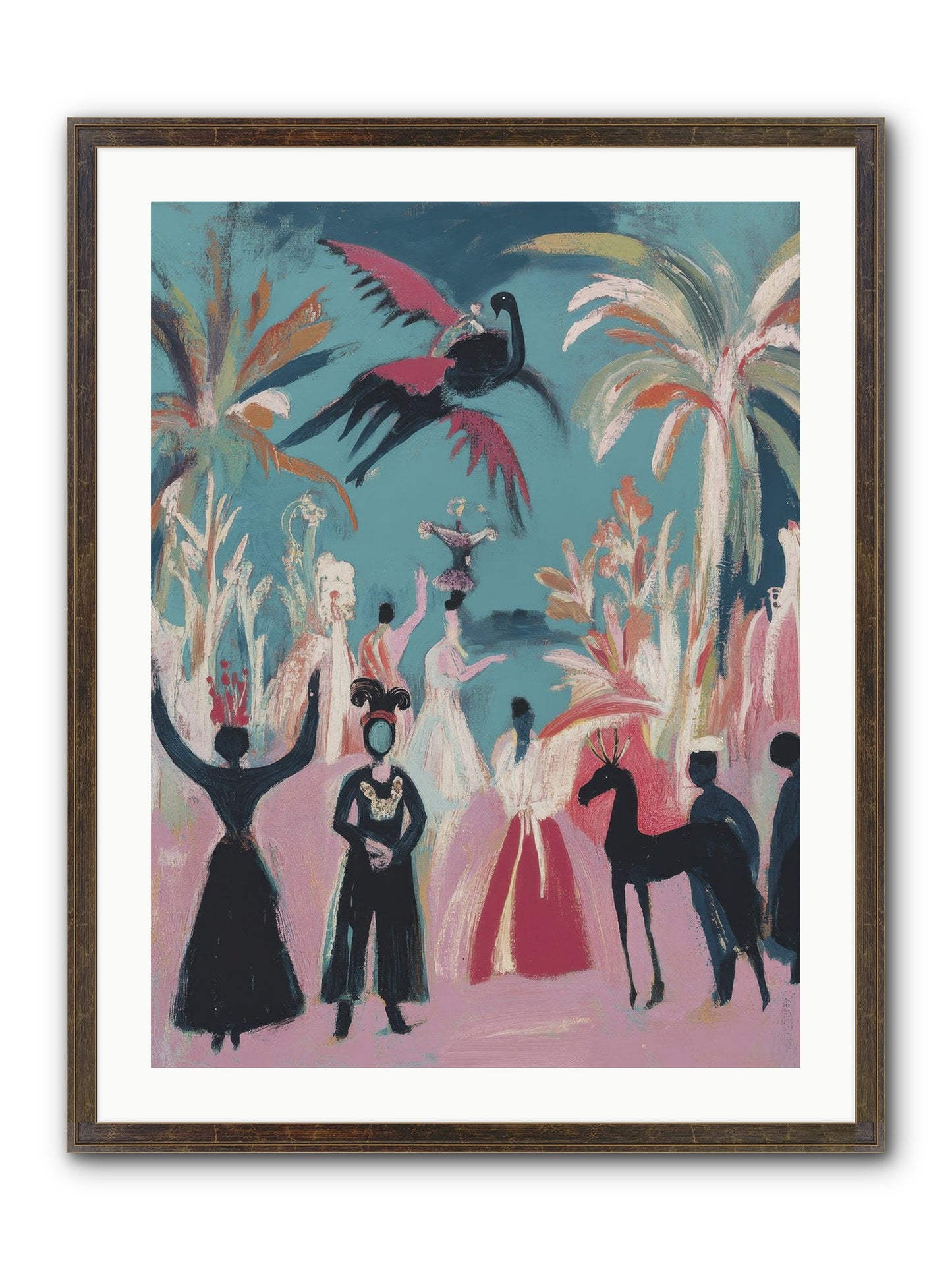 When Forever Finally Comes Framed Print - Slimwoods Black/Gold 24x32