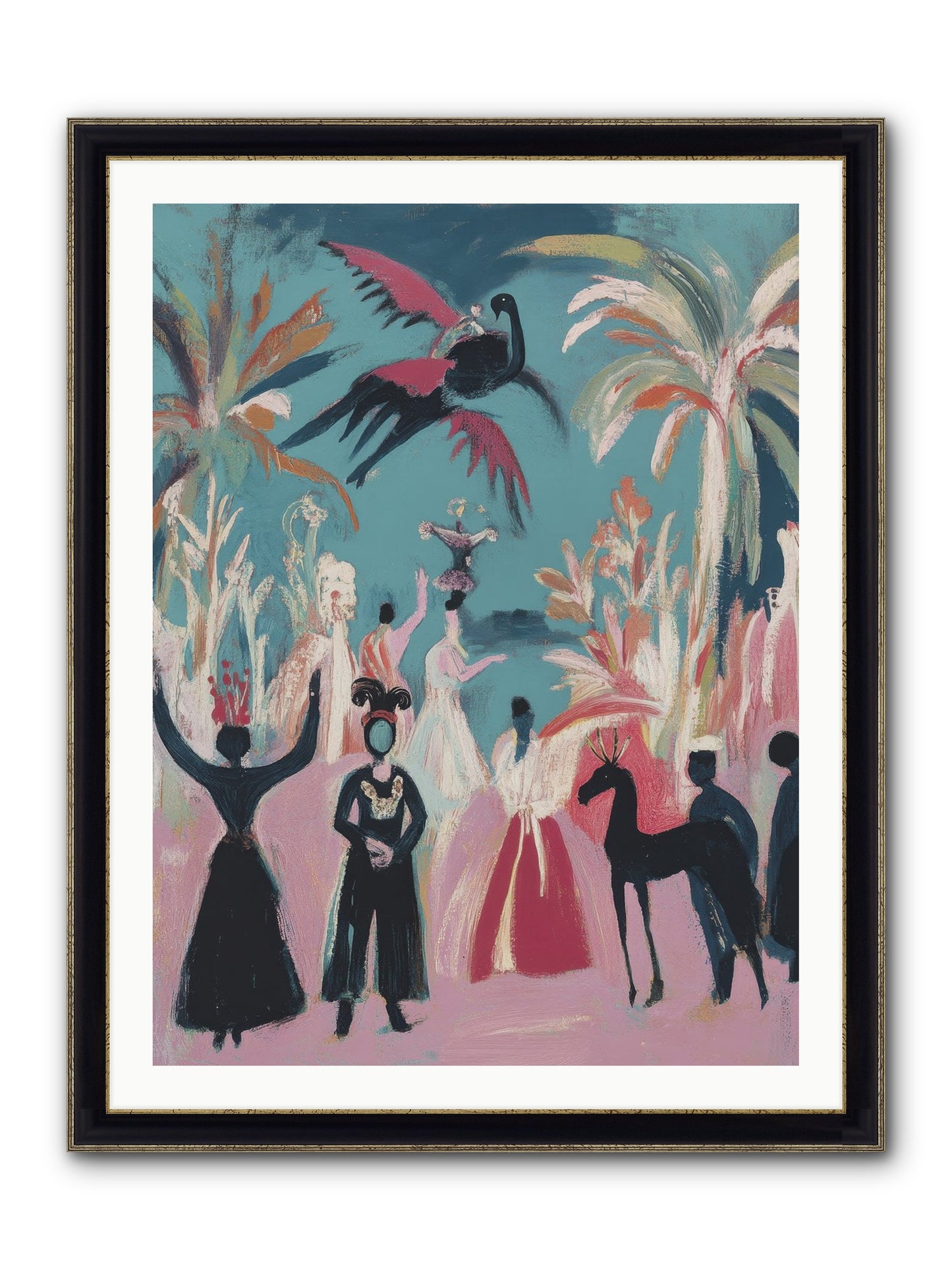 When Forever Finally Comes Framed Print - Black & Gold 30x40