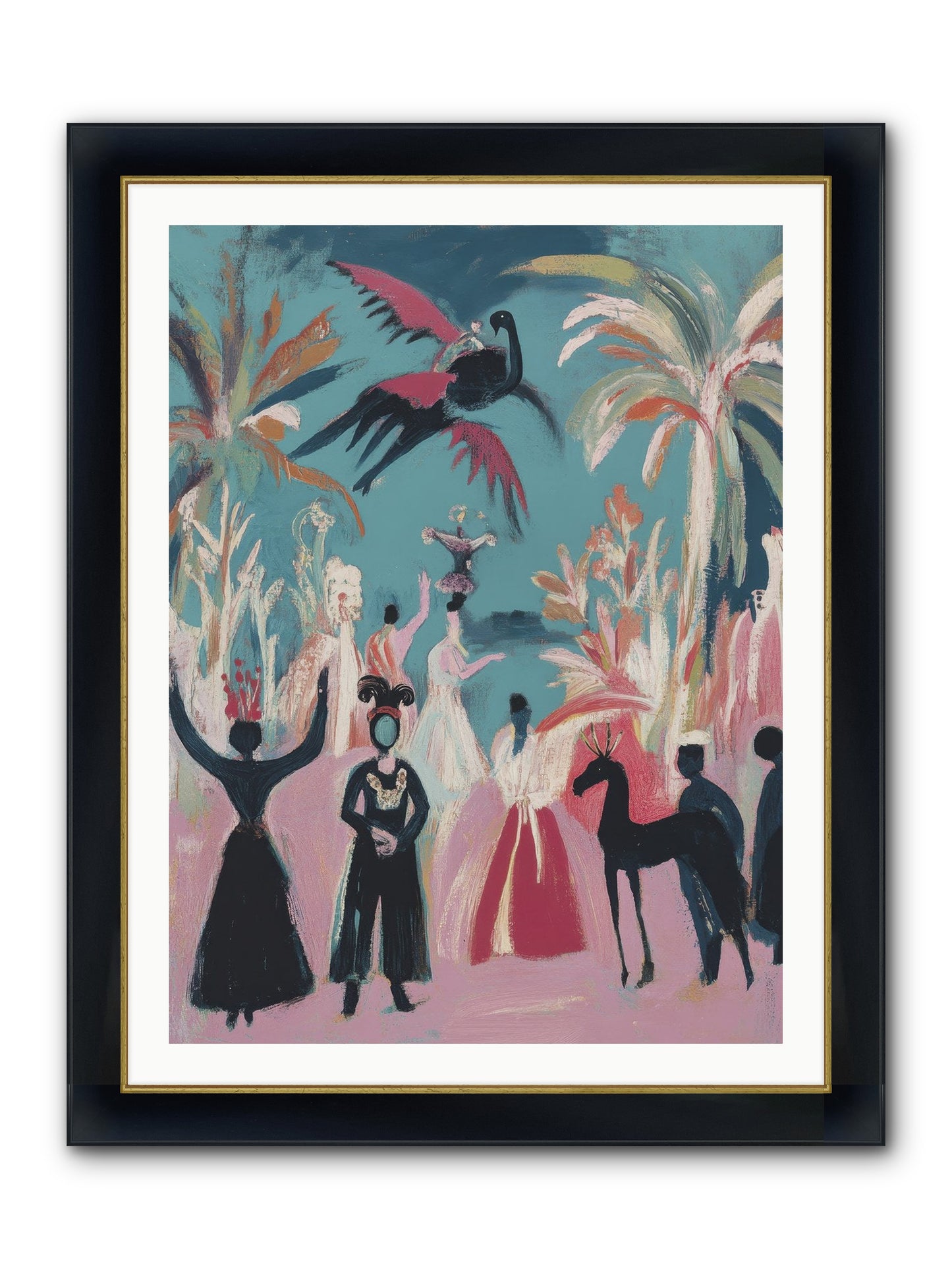 When Forever Finally Comes Framed Print - Wide Black w/Gold 30x40