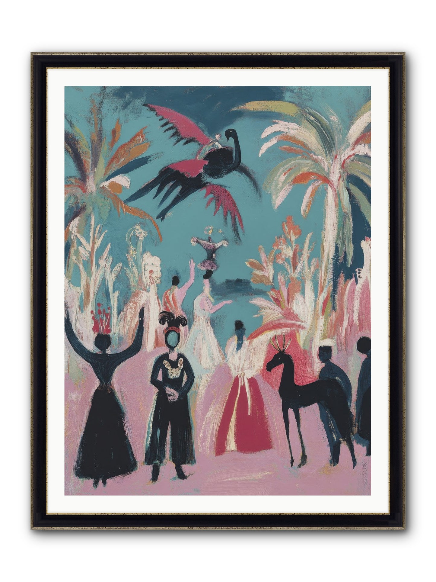 When Forever Finally Comes Framed Print - Black & Gold 36x48