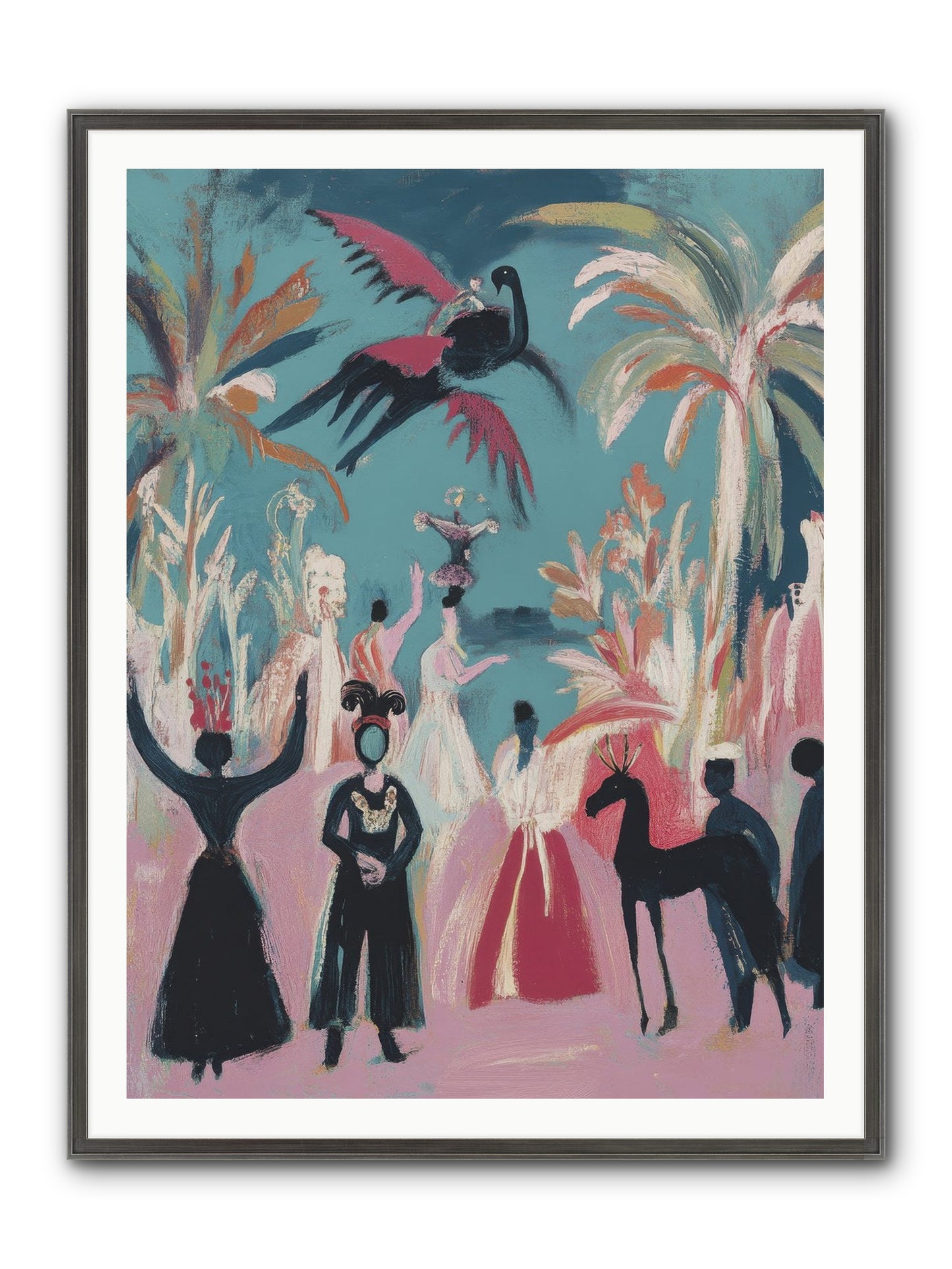 When Forever Finally Comes Framed Print - Slimwoods Black/Silver 36x48