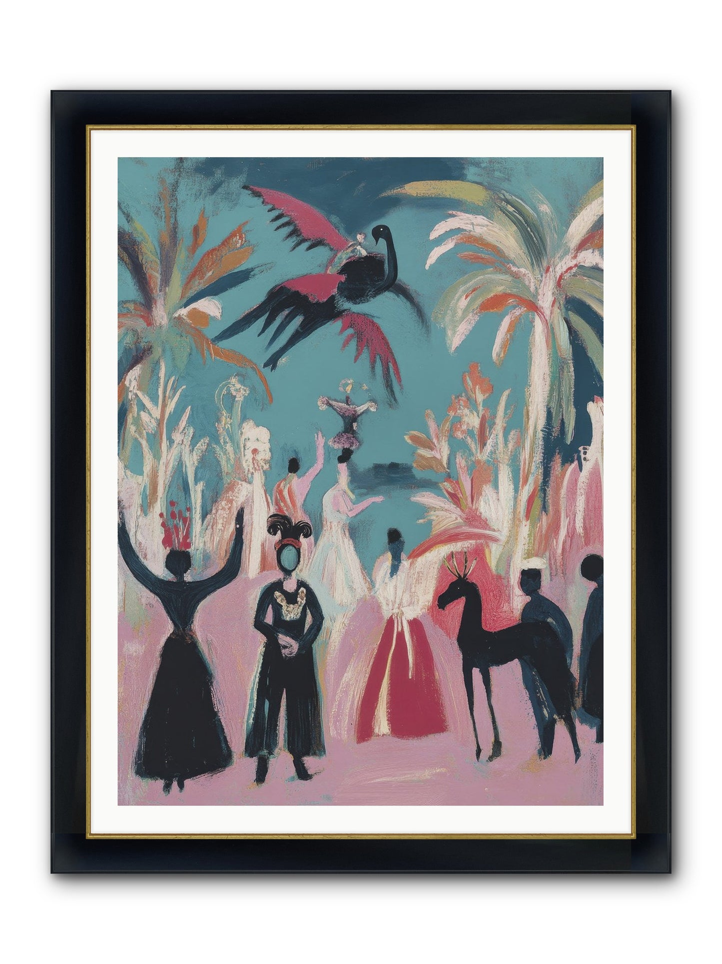 When Forever Finally Comes Framed Print - Wide Black w/Gold 36x48