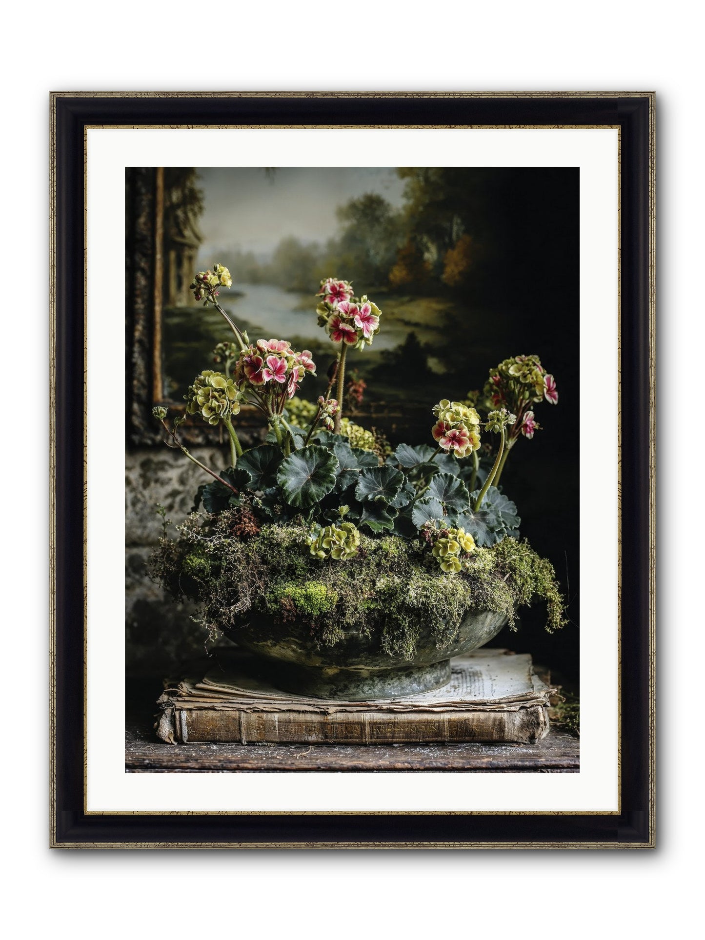 When Journey Rewrote Itself Framed Print - Black & Gold 24x32