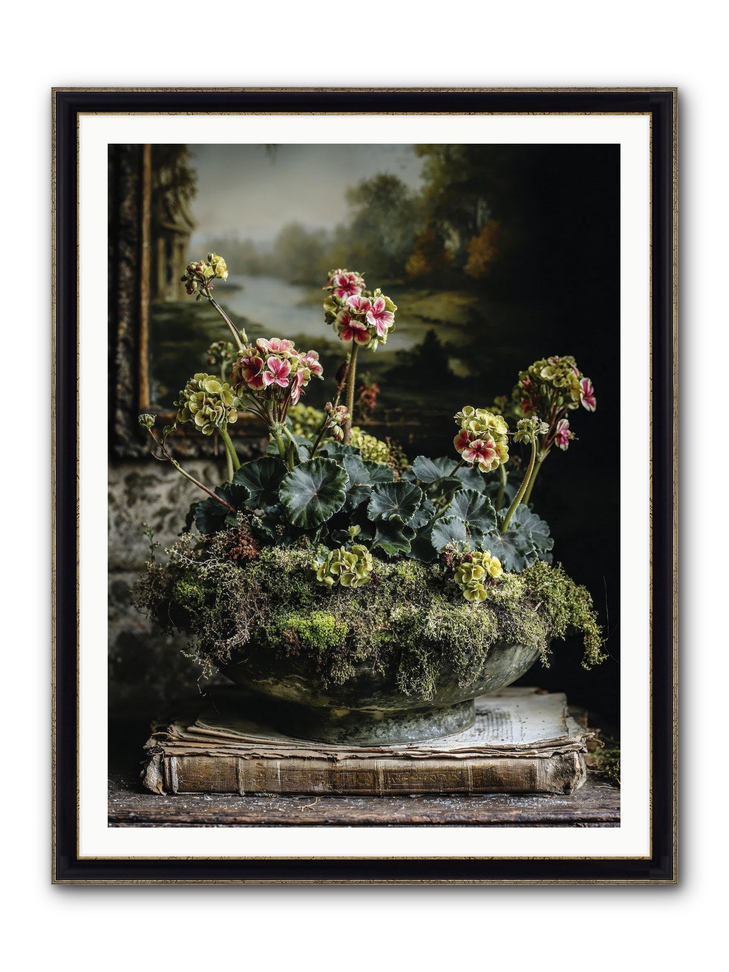 When Journey Rewrote Itself Framed Print - Black & Gold 36x48