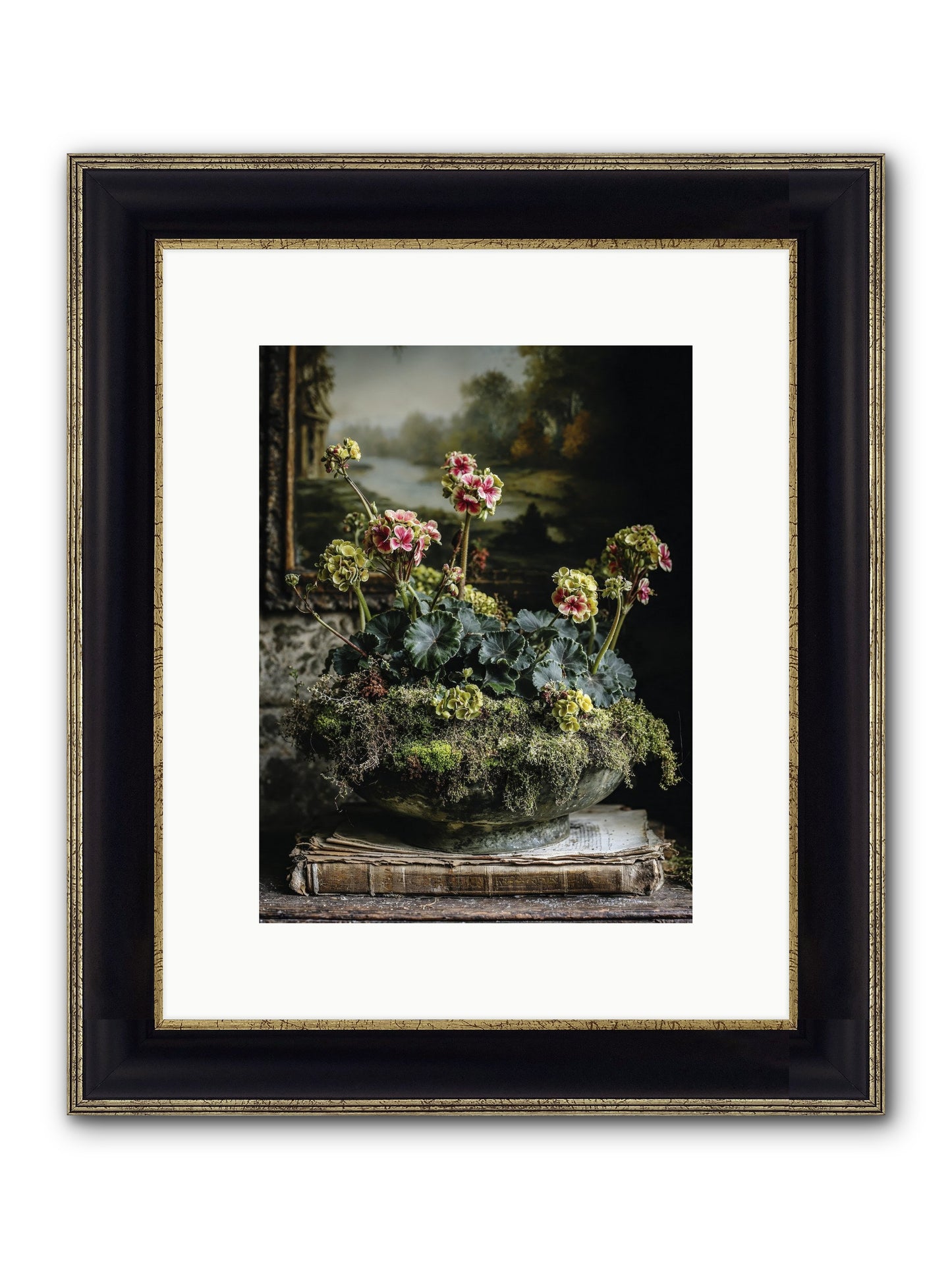 When Journey Rewrote Itself Framed Print - Black & Gold 9x12