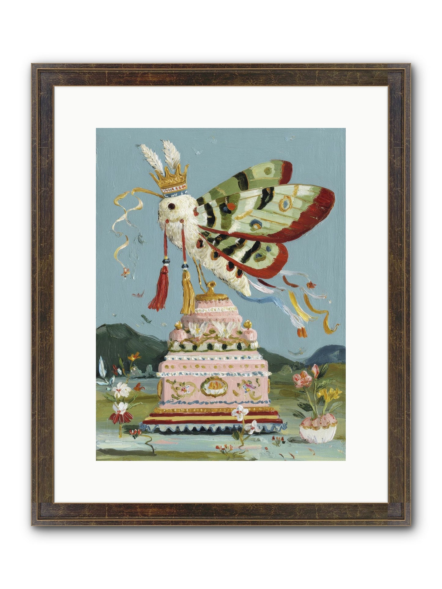 When Joy Came To Visit Framed Print - Slimwoods Black/Gold 12x16