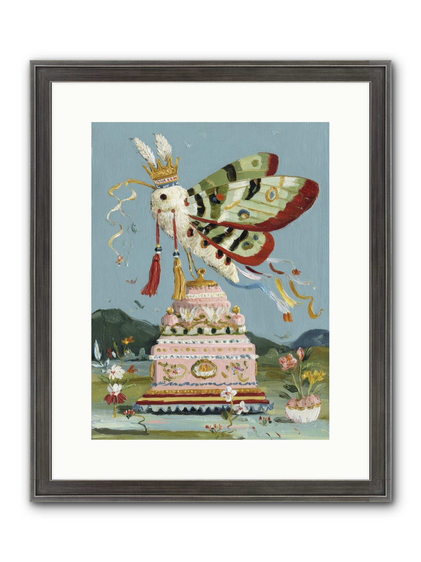 When Joy Came To Visit Framed Print - Slimwoods Black/Silver 12x16