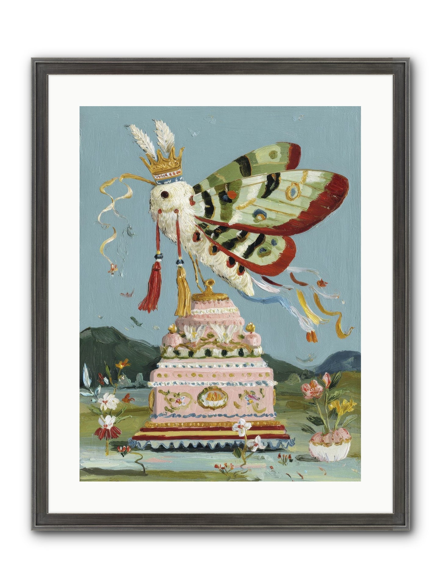 When Joy Came To Visit Framed Print - Slimwoods Black/Silver 18x24