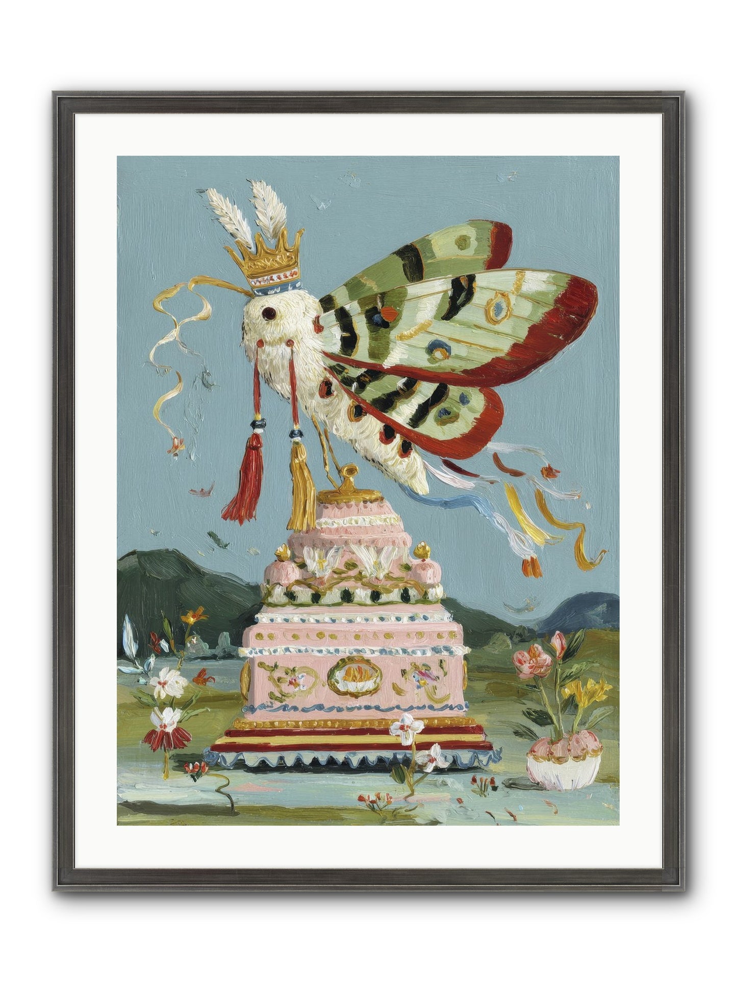 When Joy Came To Visit Framed Print - Slimwoods Black/Silver 24x32