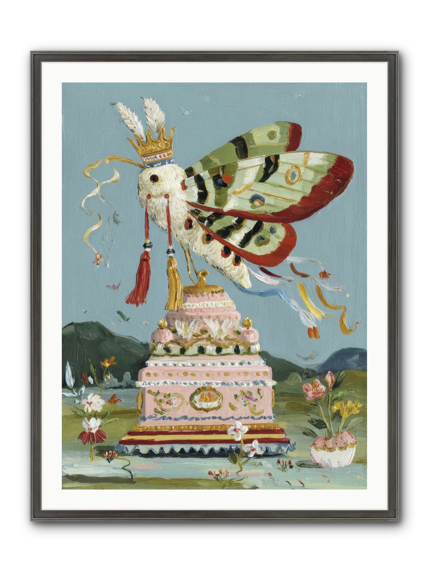 When Joy Came To Visit Framed Print - Slimwoods Black/Silver 30x40