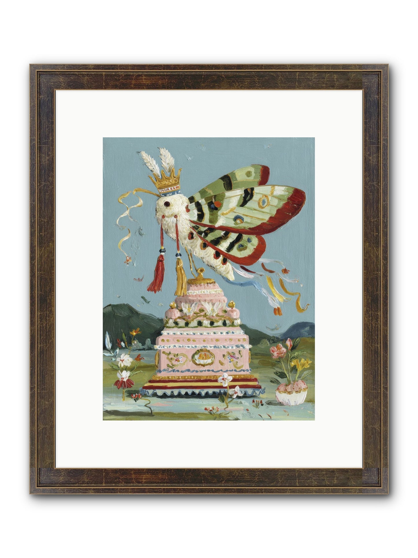 When Joy Came To Visit Framed Print - Slimwoods Black/Gold 9x12