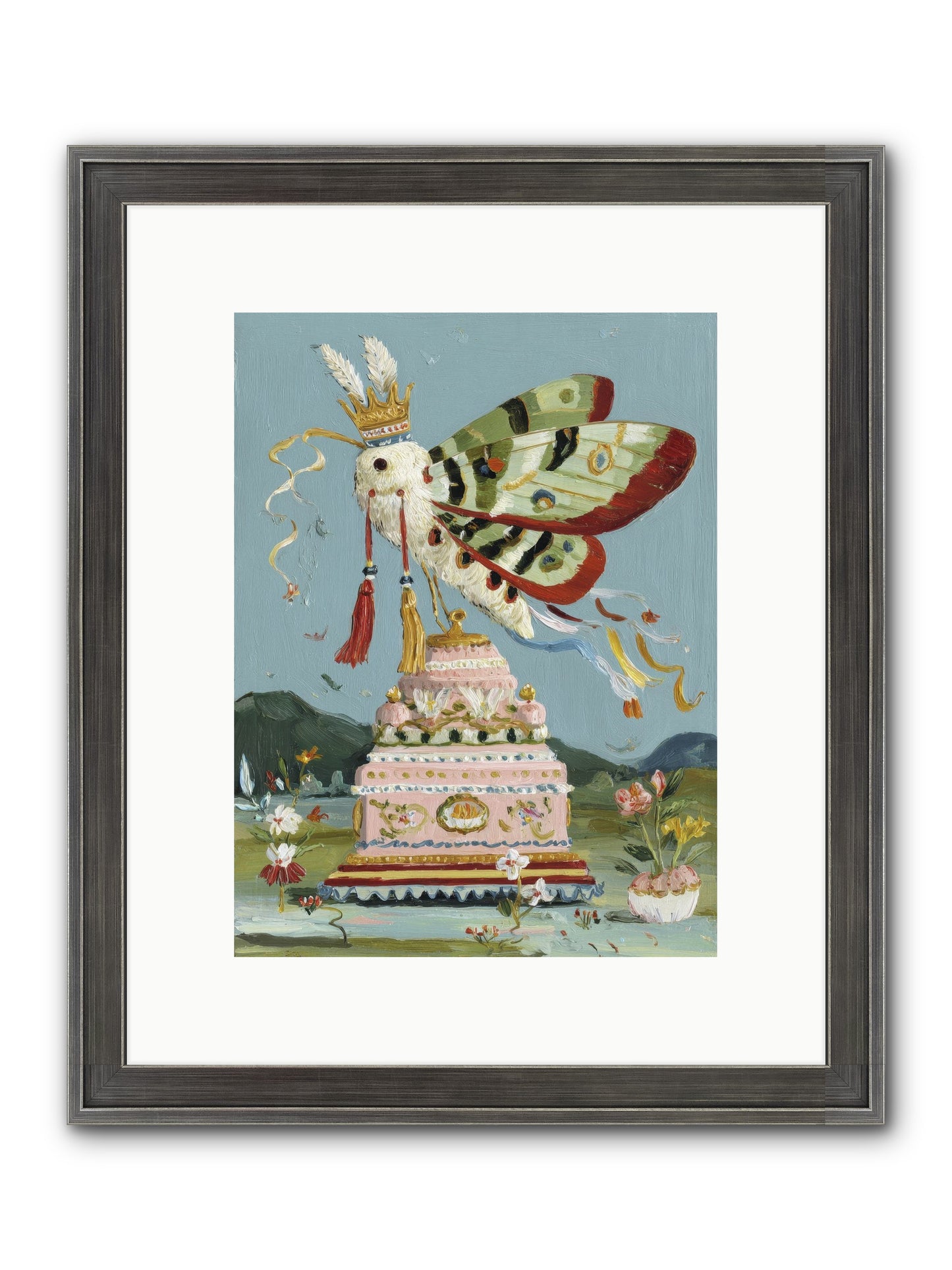 When Joy Came To Visit Framed Print - Slimwoods Black/Silver 9x12