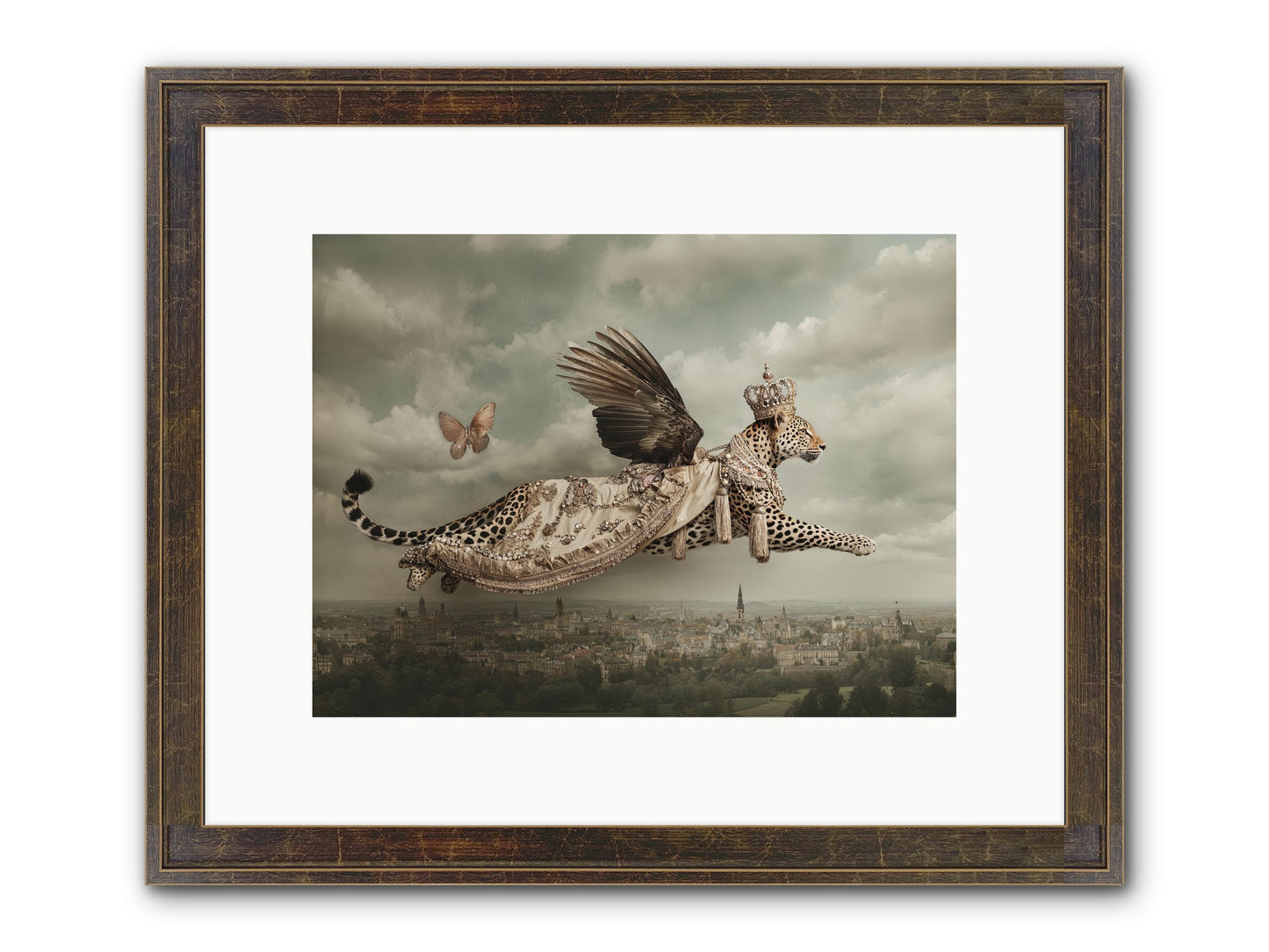 When Lilacs Remembered Framed Print - Slimwoods Black/Gold 12x9