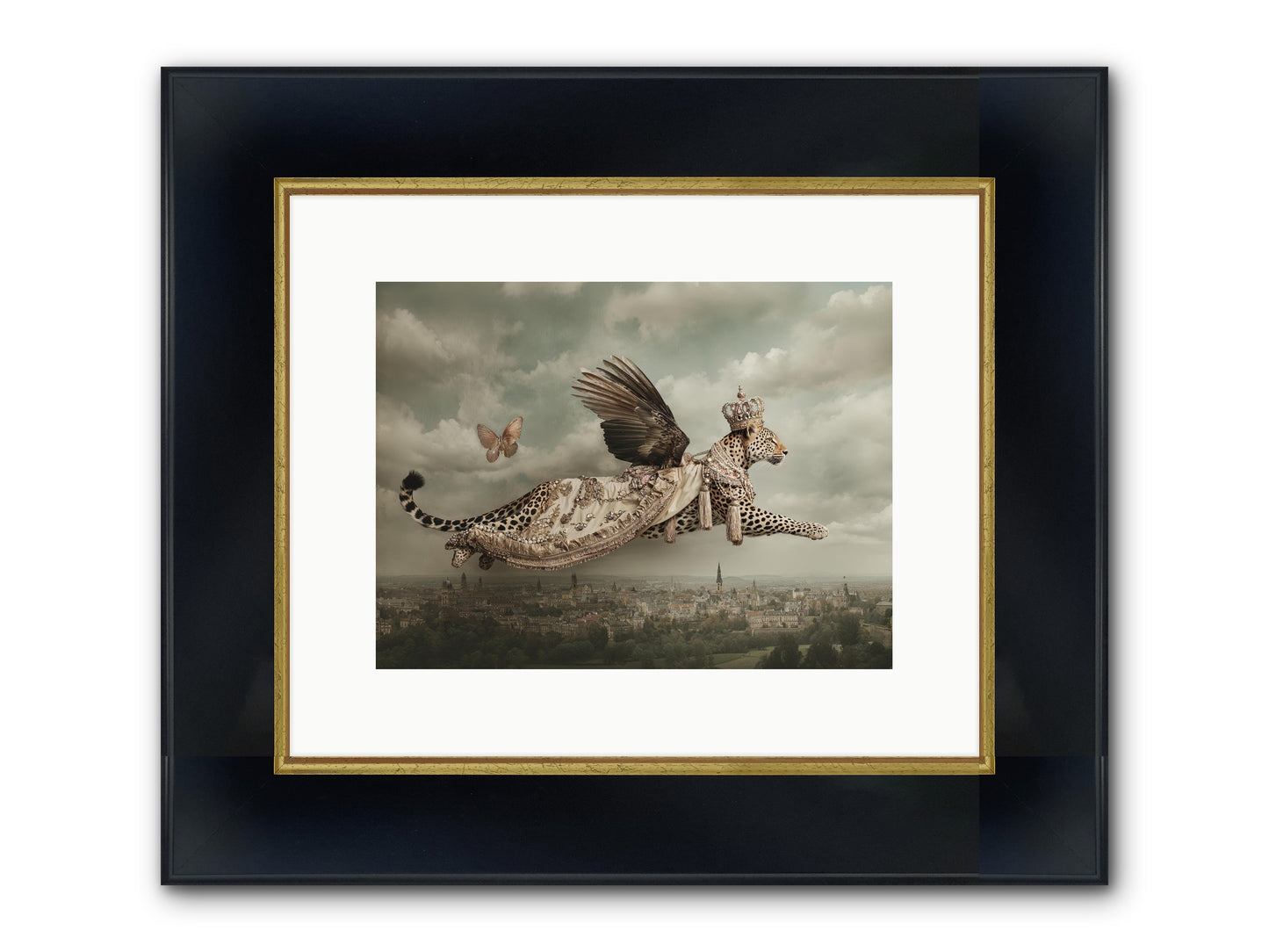 When Lilacs Remembered Framed Print - Wide Black w/Gold 12x9