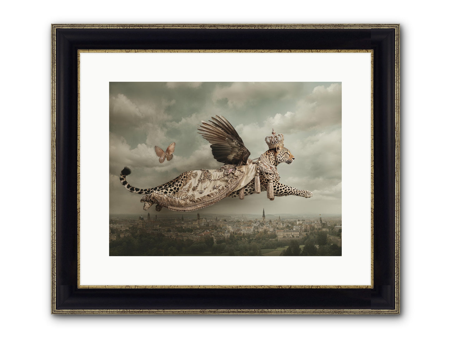 When Lilacs Remembered Framed Print - Black & Gold 16x12