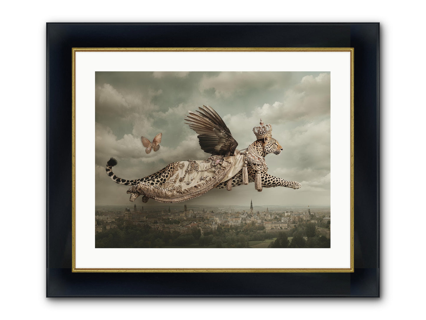 When Lilacs Remembered Framed Print - Wide Black w/Gold 24x18