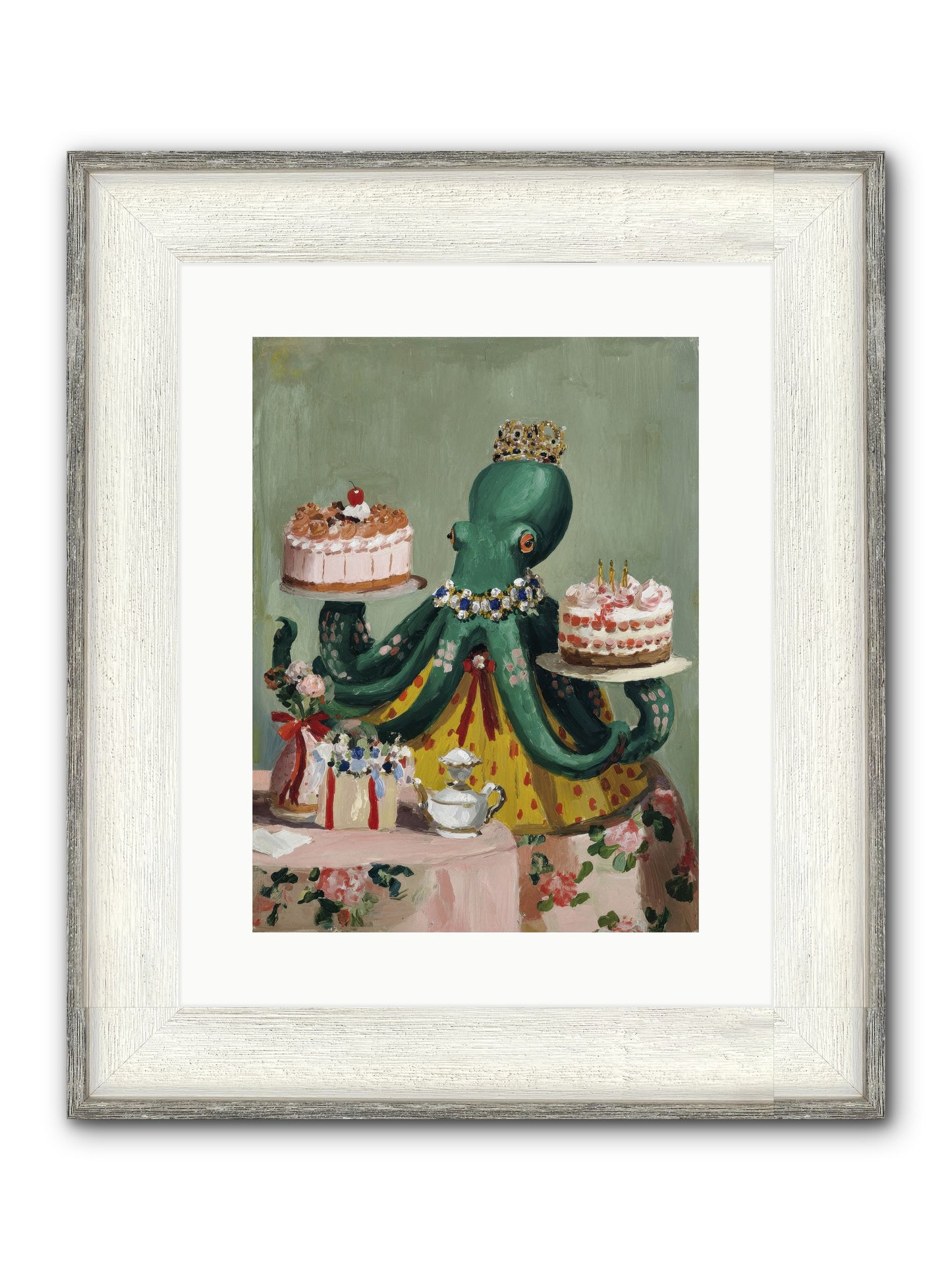 When Love Takes Form Framed Print - Driftwood White 12x16