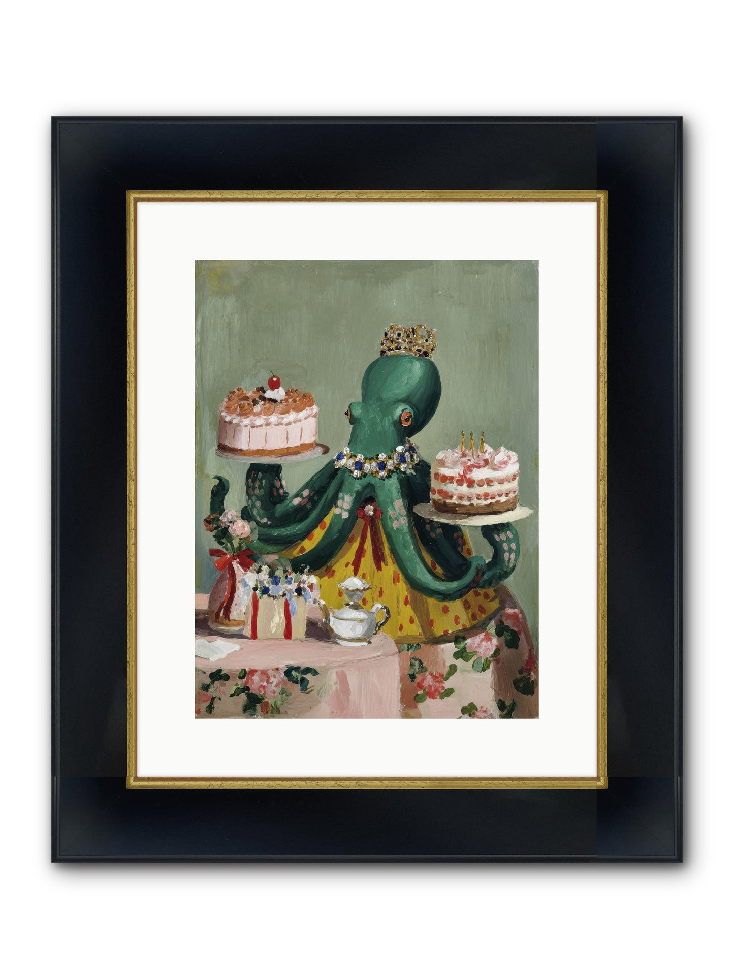 When Love Takes Form Framed Print - Wide Black w/Gold 12x16