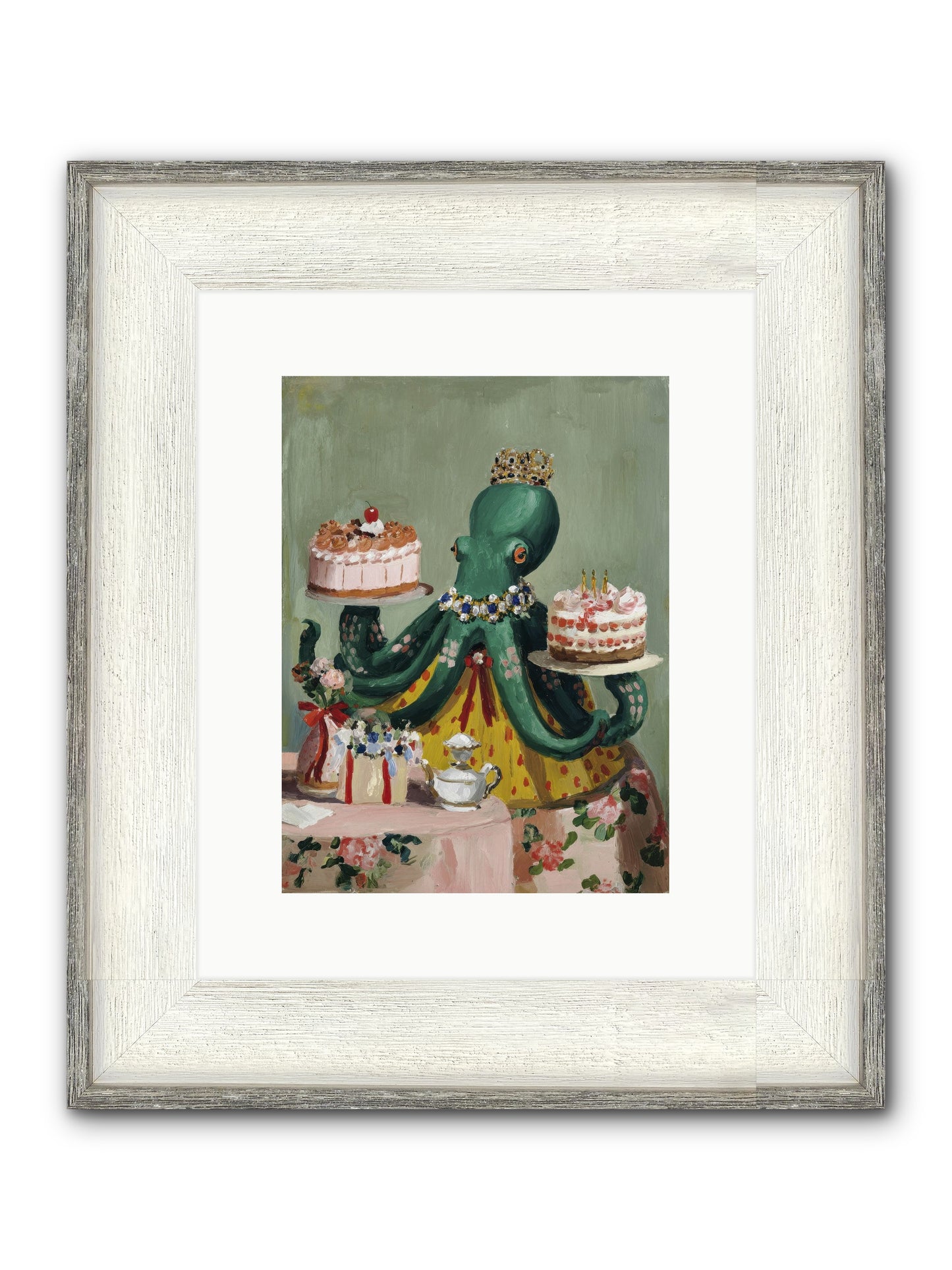 When Love Takes Form Framed Print - Driftwood White 9x12