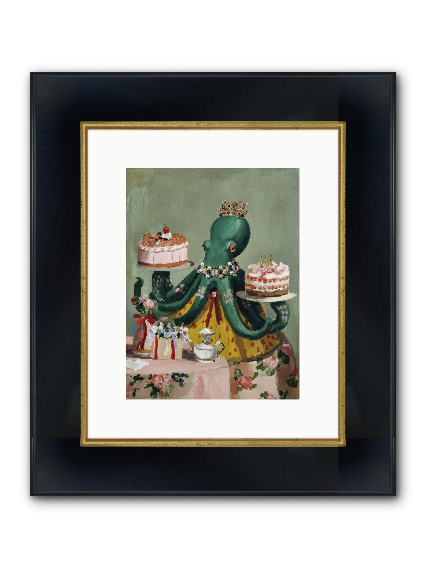 When Love Takes Form Framed Print - Wide Black w/Gold 9x12
