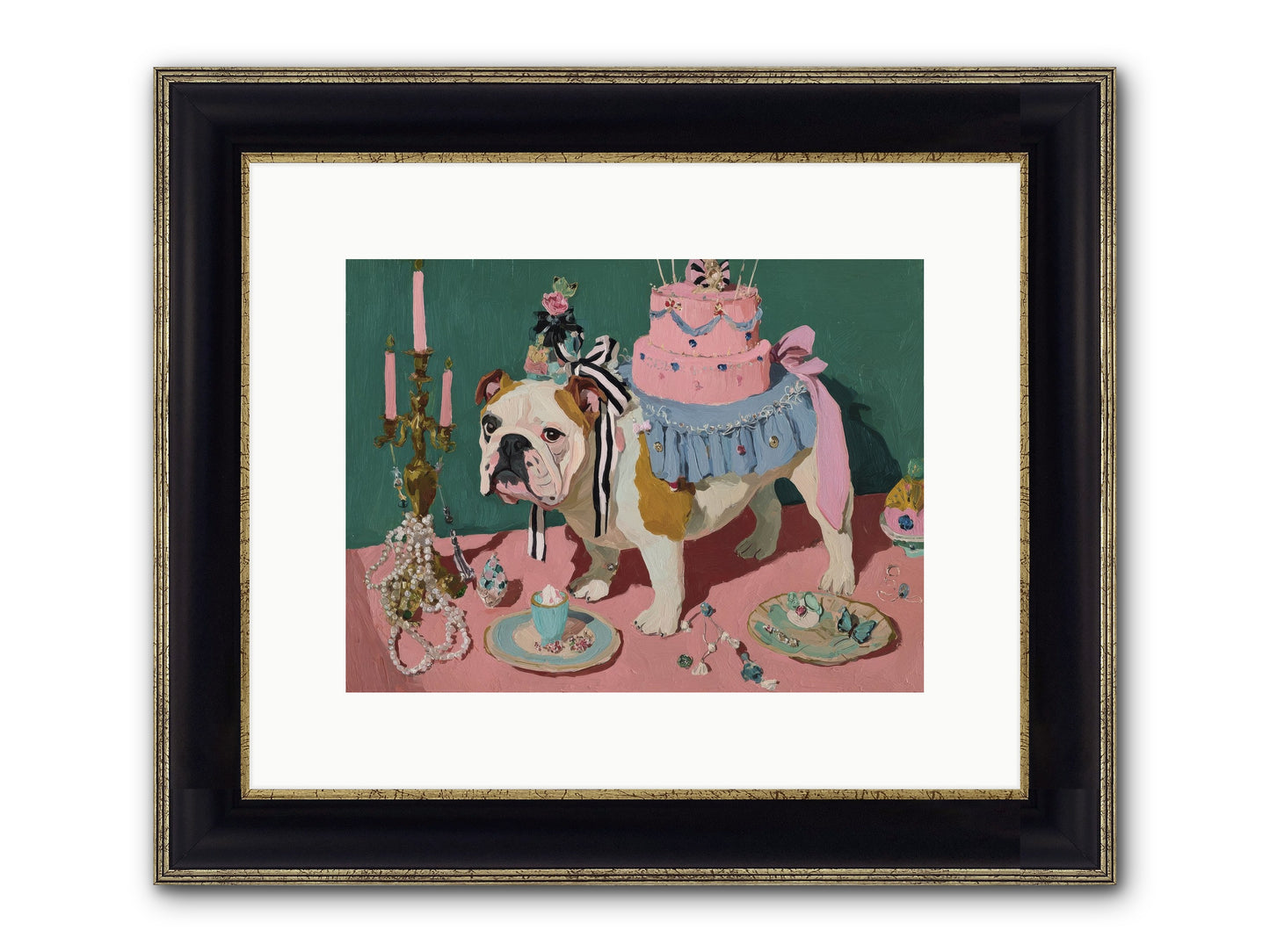 When Magic Stopped By Framed Print - Black & Gold 12x9