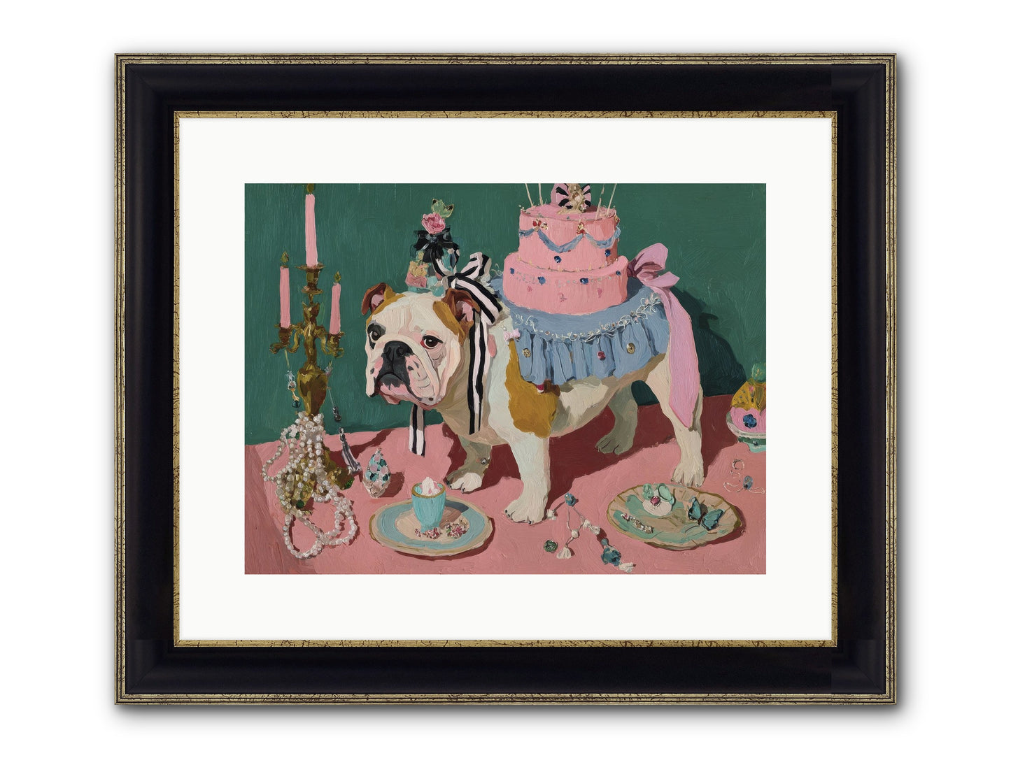 When Magic Stopped By Framed Print - Black & Gold 16x12