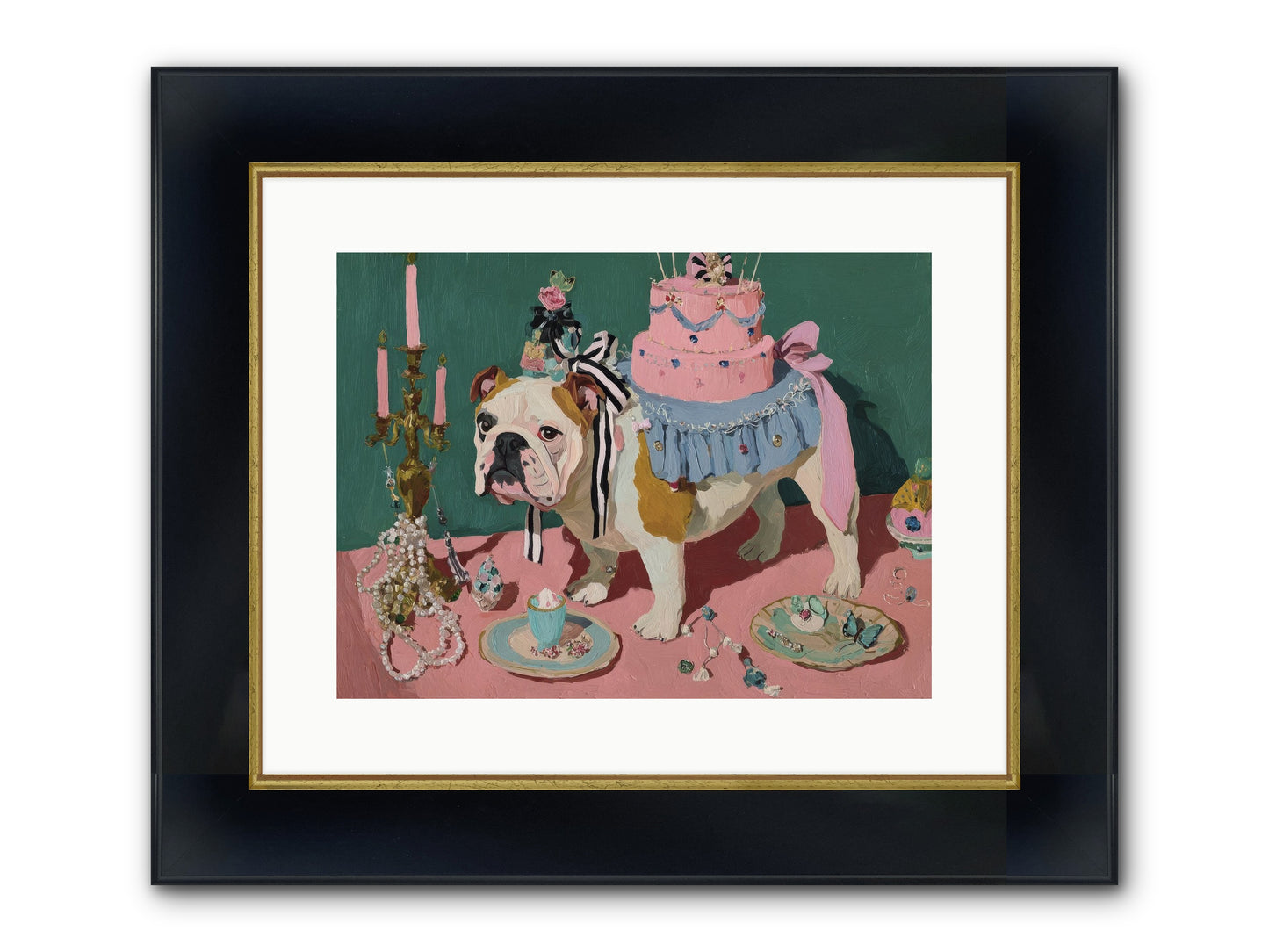 When Magic Stopped By Framed Print - Wide Black w/Gold 16x12