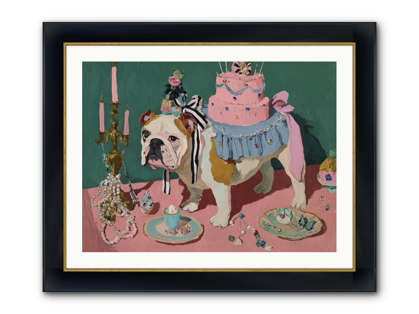 When Magic Stopped By Framed Print - Wide Black w/Gold 32x24
