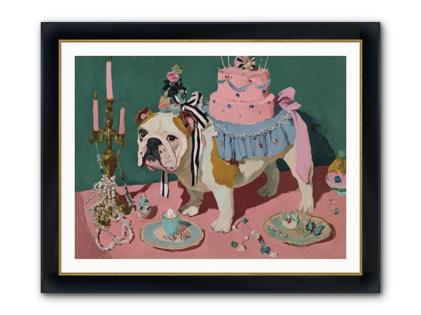 When Magic Stopped By Framed Print - Wide Black w/Gold 40x30