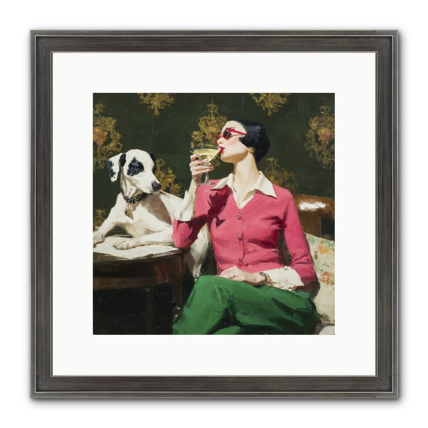 When Magnolias Bloomed Framed Print - Slimwoods Black/Silver 12x12