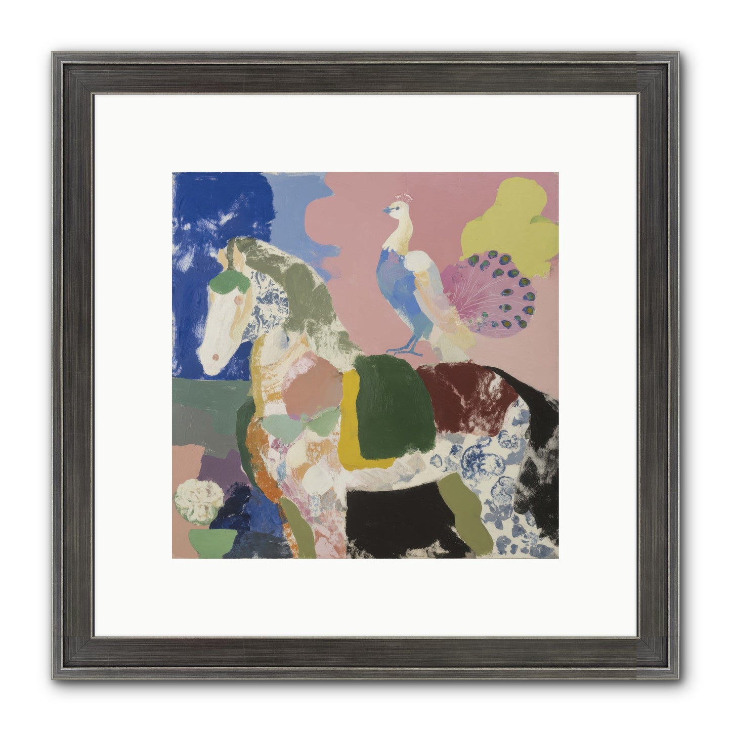 When Opposites Became Poetry Framed Print - Slimwoods Black/Silver 10x10