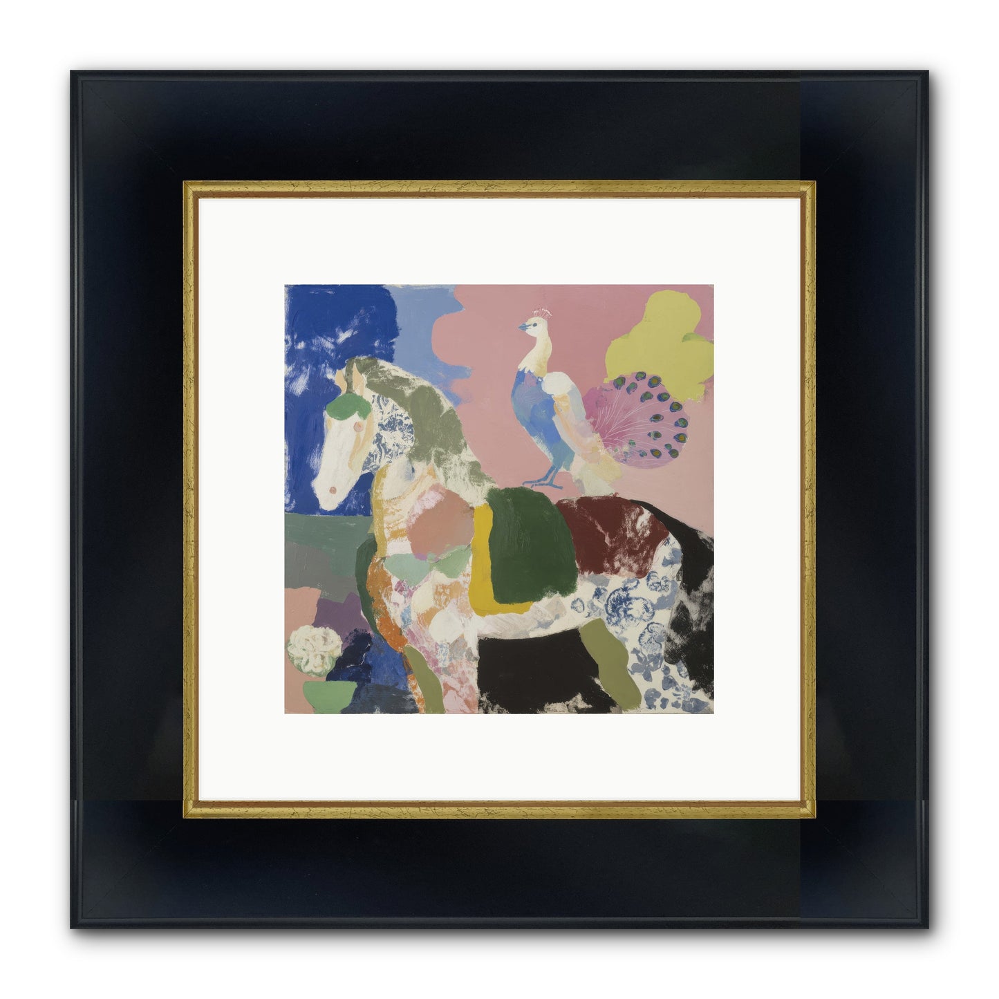 When Opposites Became Poetry Framed Print - Wide Black w/Gold 10x10