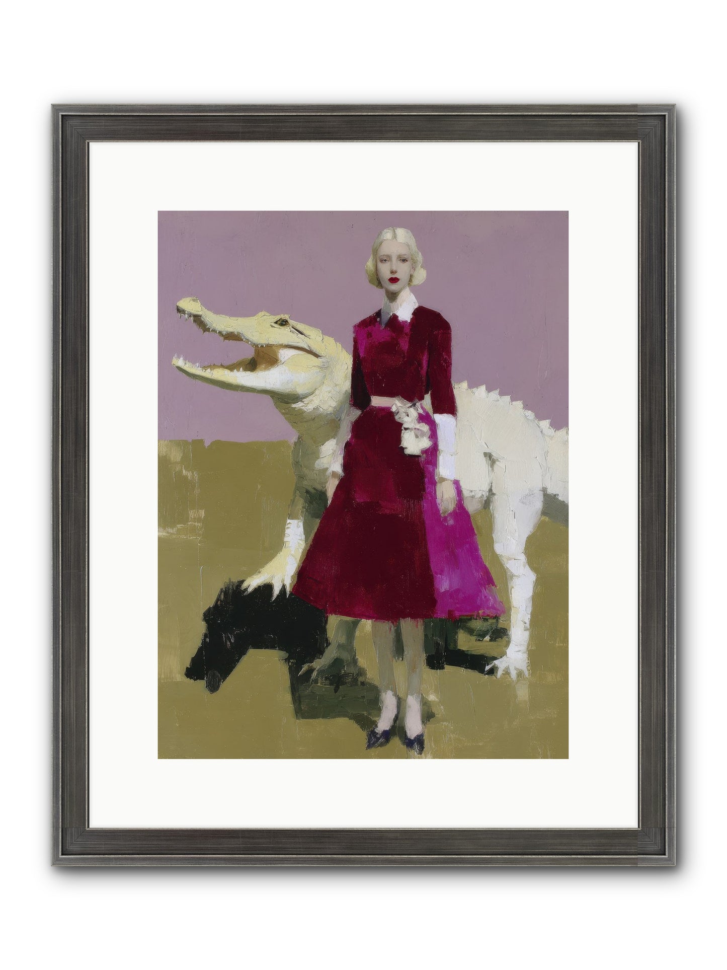 When Pearls Were Borrowed Framed Print - Slimwoods Black/Silver 12x16