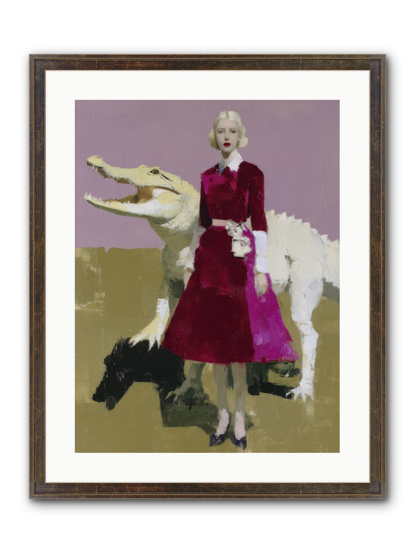 When Pearls Were Borrowed Framed Print - Slimwoods Black/Gold 18x24