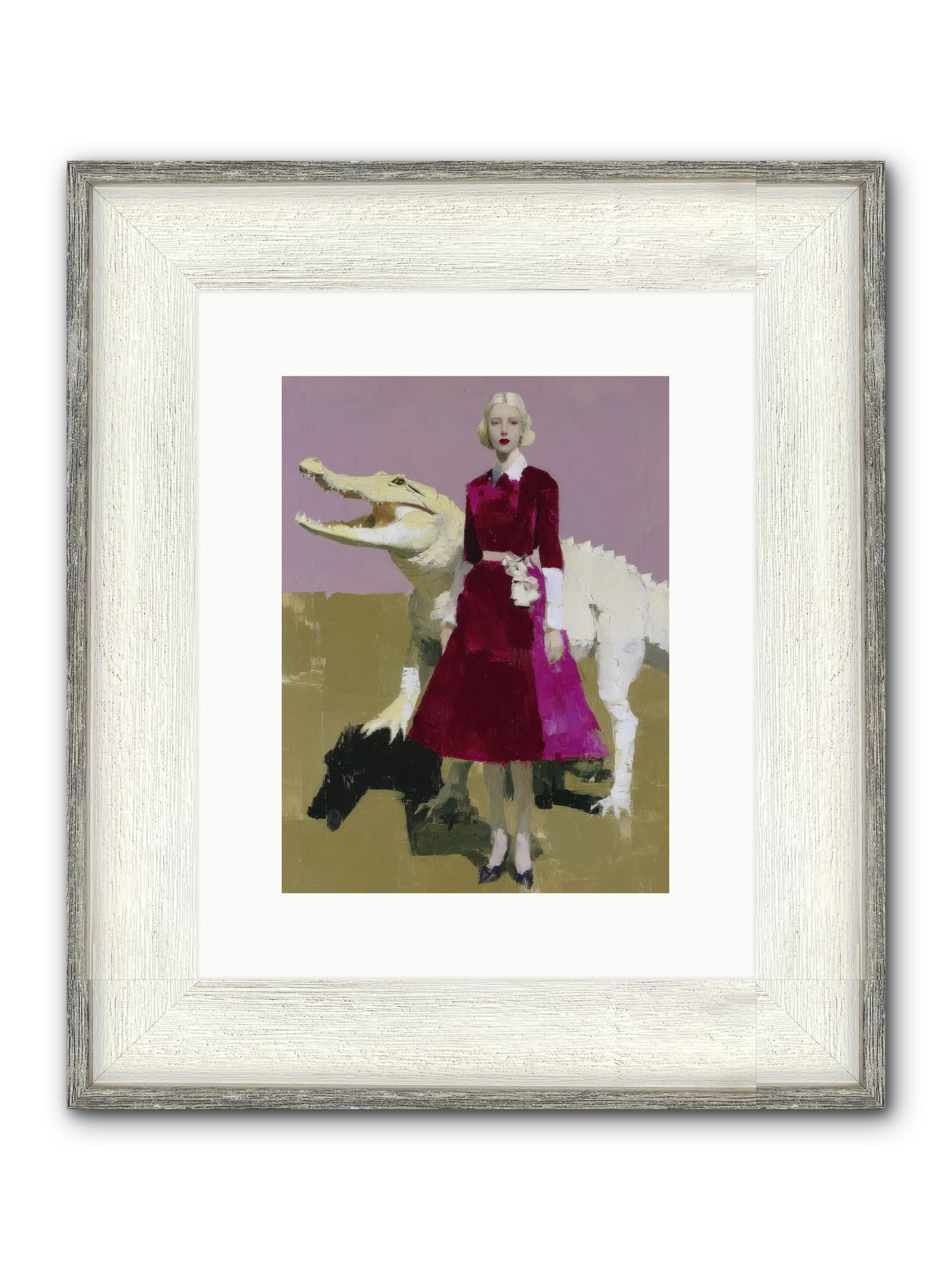 When Pearls Were Borrowed Framed Print - Driftwood White 9x12