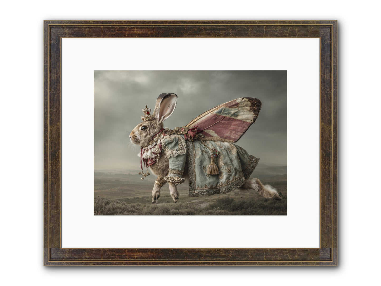 When Petals Fall Upward No.1 Framed Print - Slimwoods Black/Gold 12x9