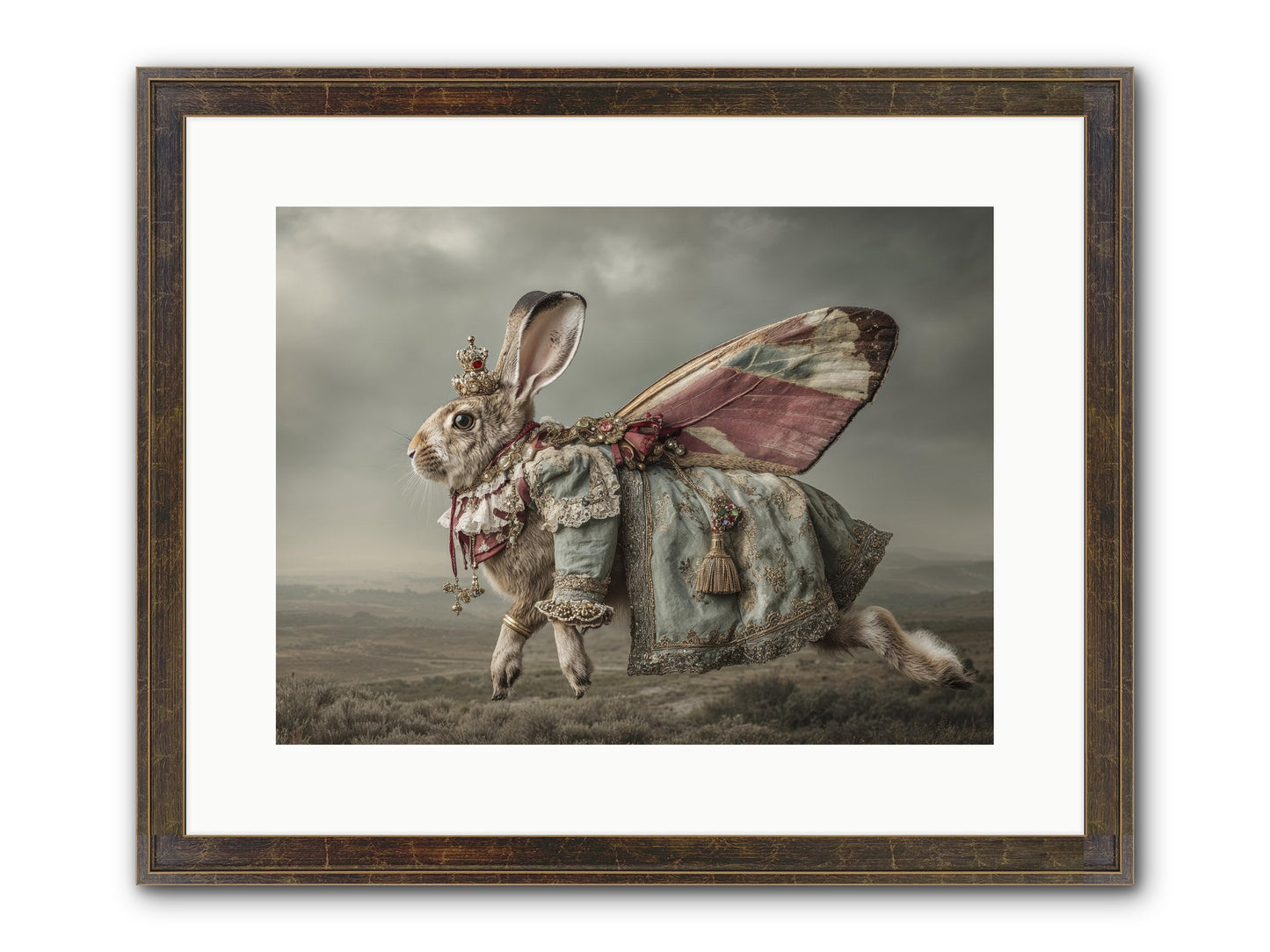 When Petals Fall Upward No.1 Framed Print - Slimwoods Black/Gold 16x12