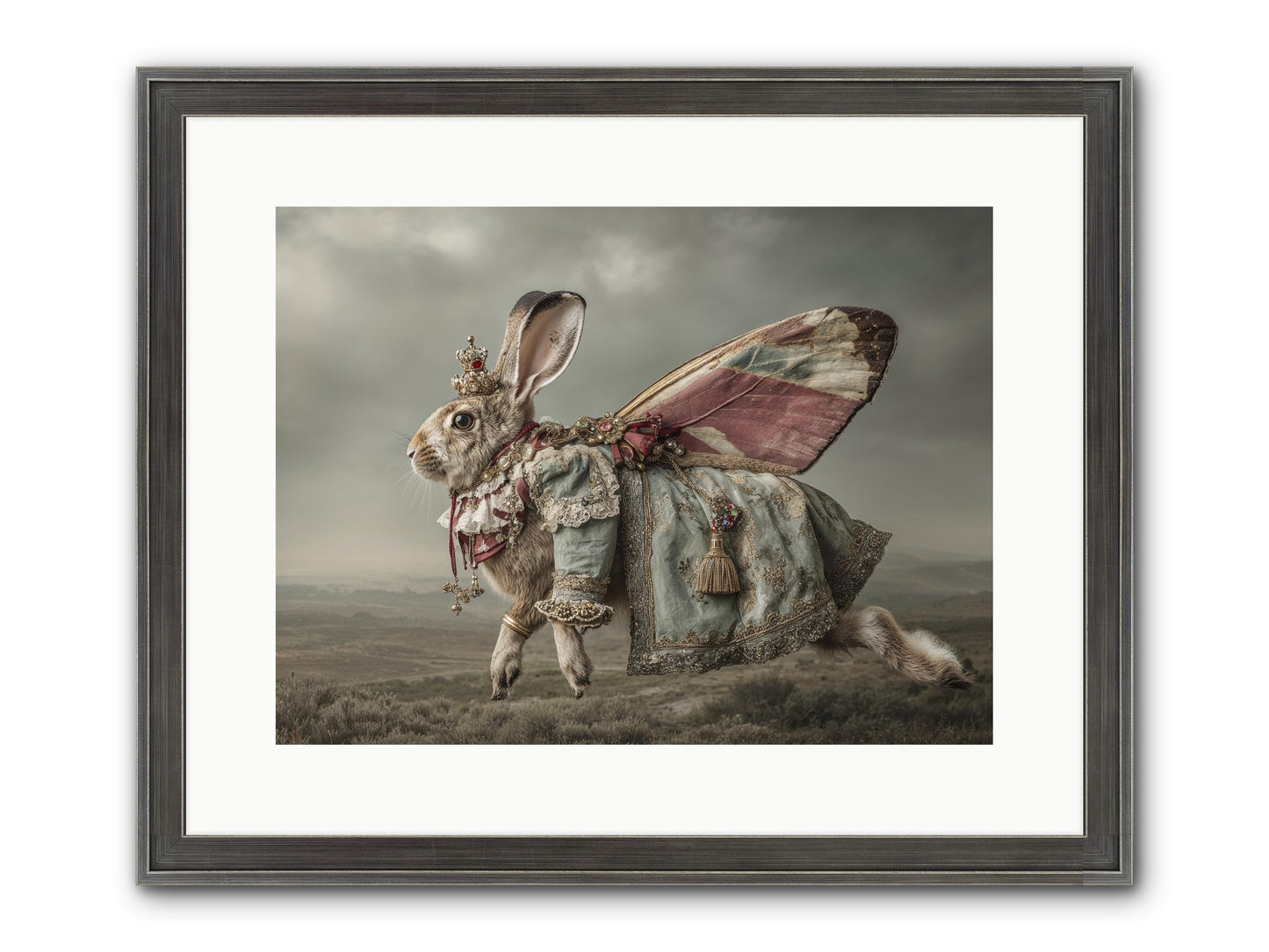 When Petals Fall Upward No.1 Framed Print - Slimwoods Black/Silver 16x12