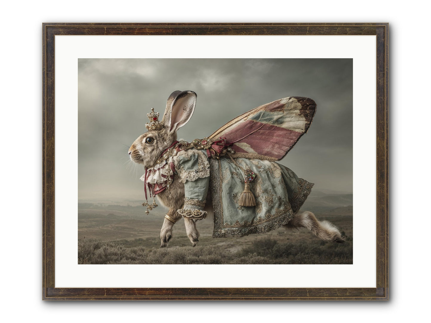 When Petals Fall Upward No.1 Framed Print - Slimwoods Black/Gold 24x18